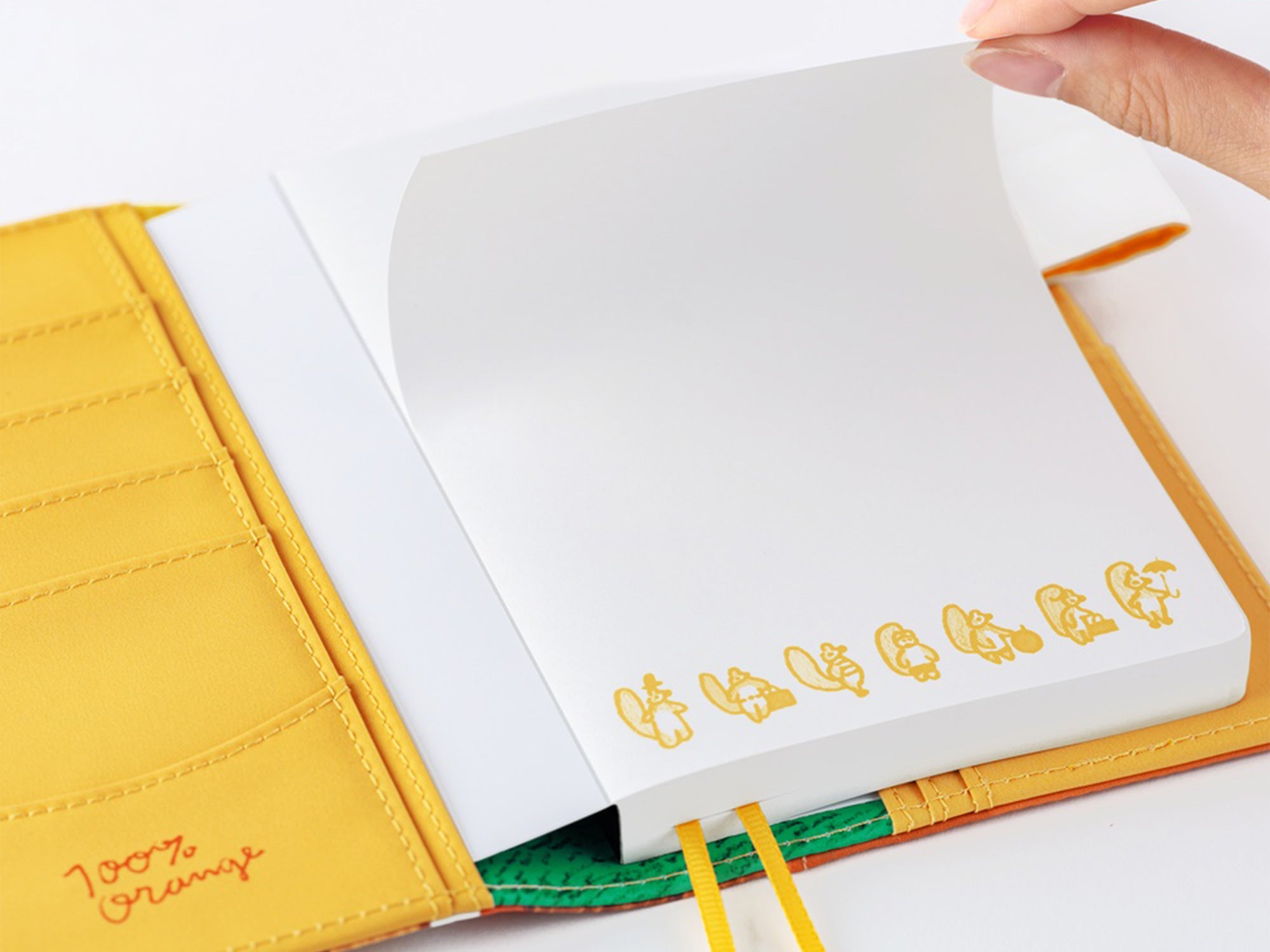 100%ORANGE Hobonichi Paper - Squirrel Appears