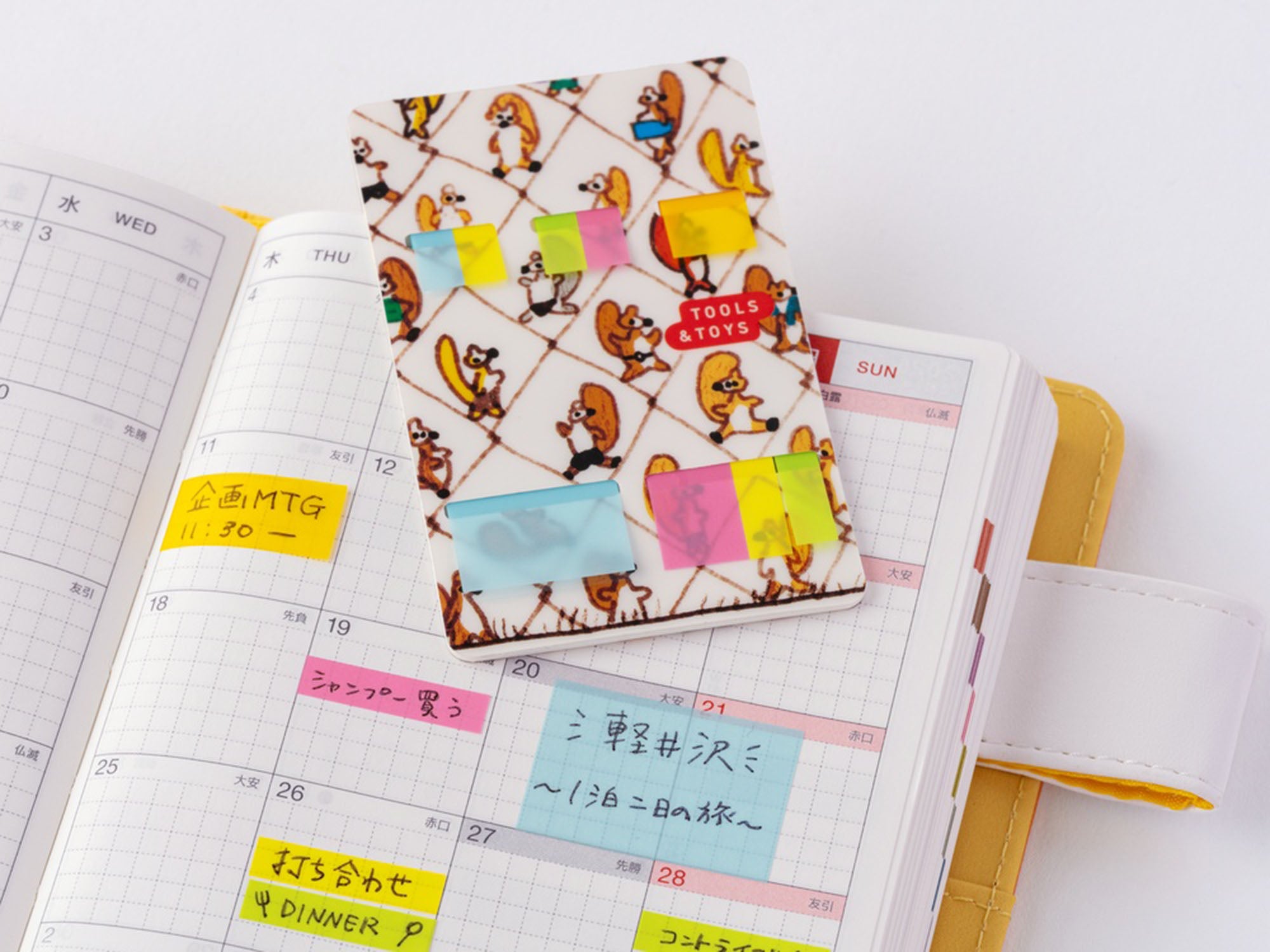 100%ORANGE Hobonichi Translucent Sticky Notes - Taking a Break