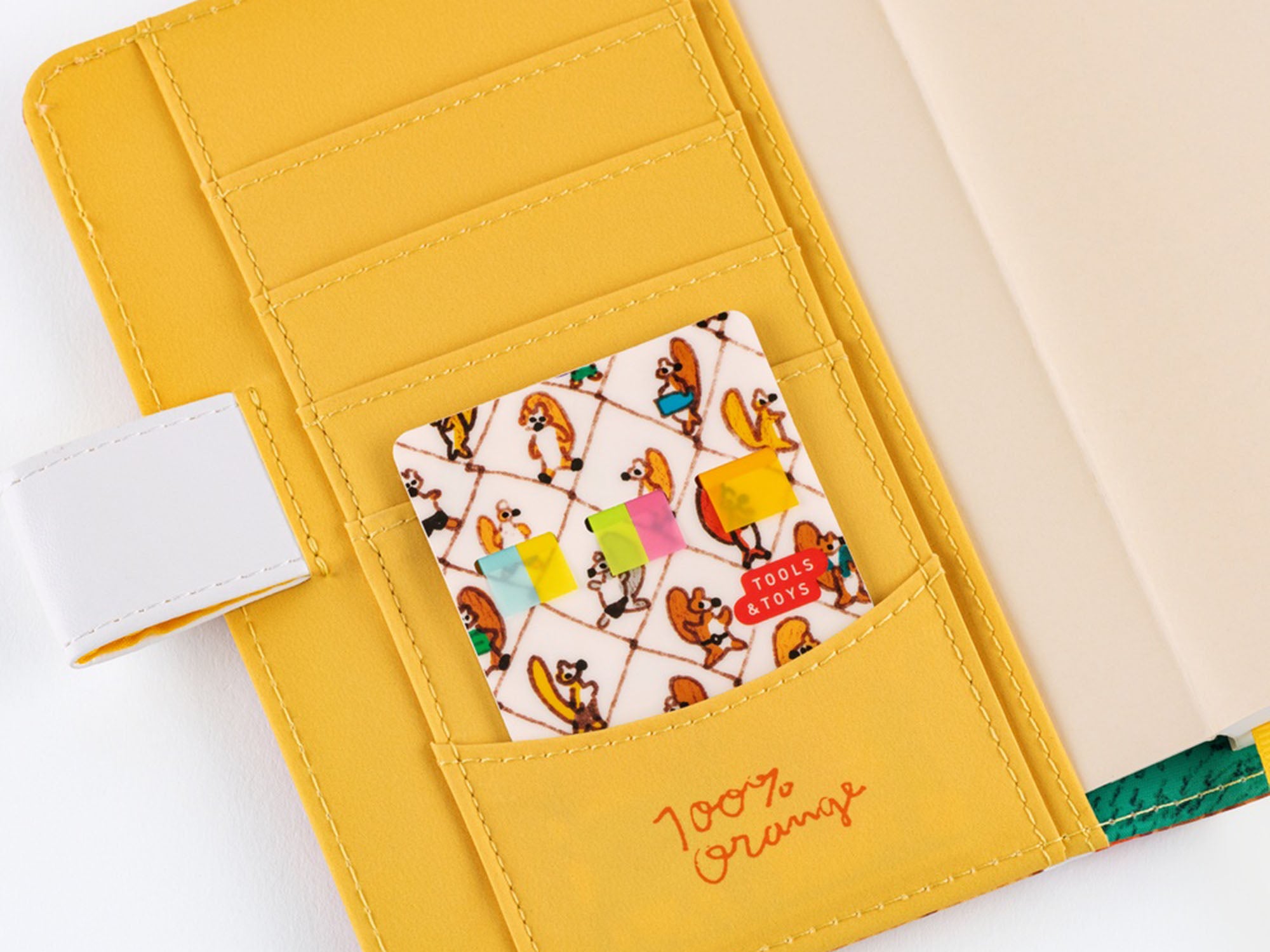100%ORANGE Hobonichi Translucent Sticky Notes - Taking a Break