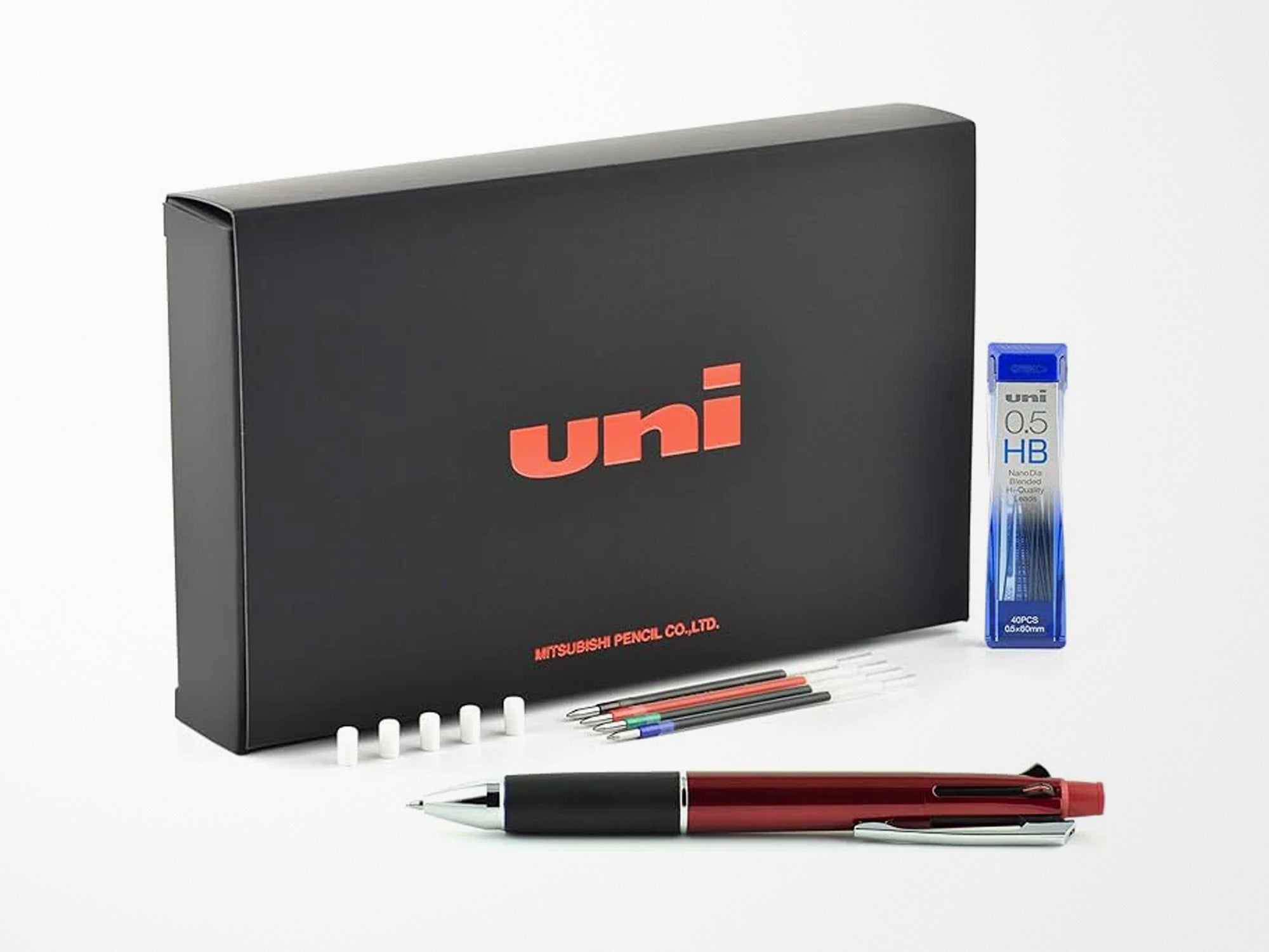 Uniball Jetstream 4 plus 1 Pen with Refills Set - Red