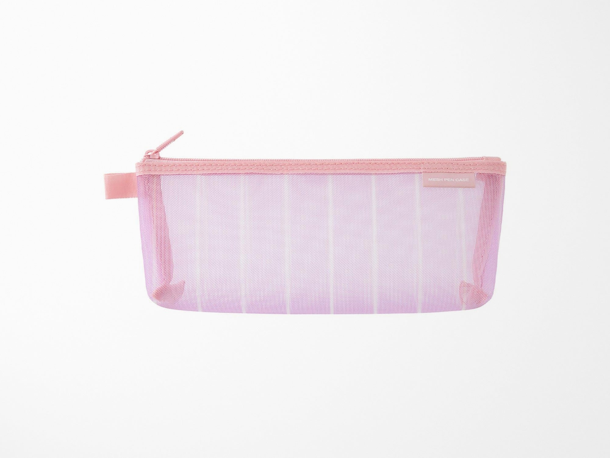 Limited Edition Mesh Pen Case with Gusset - Stripe Purple