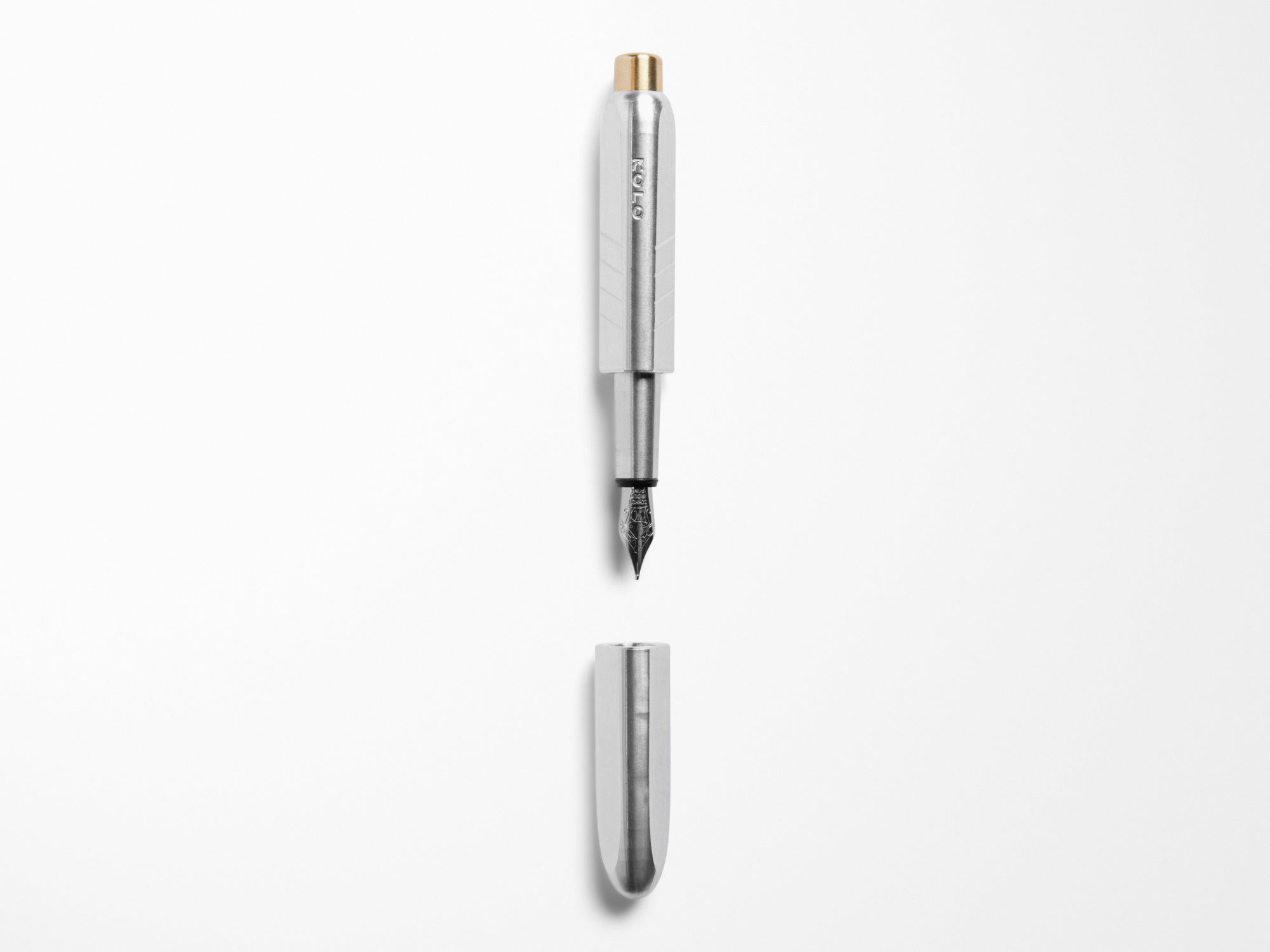 KOLO Tino Fountain Pen - Raw Aluminum