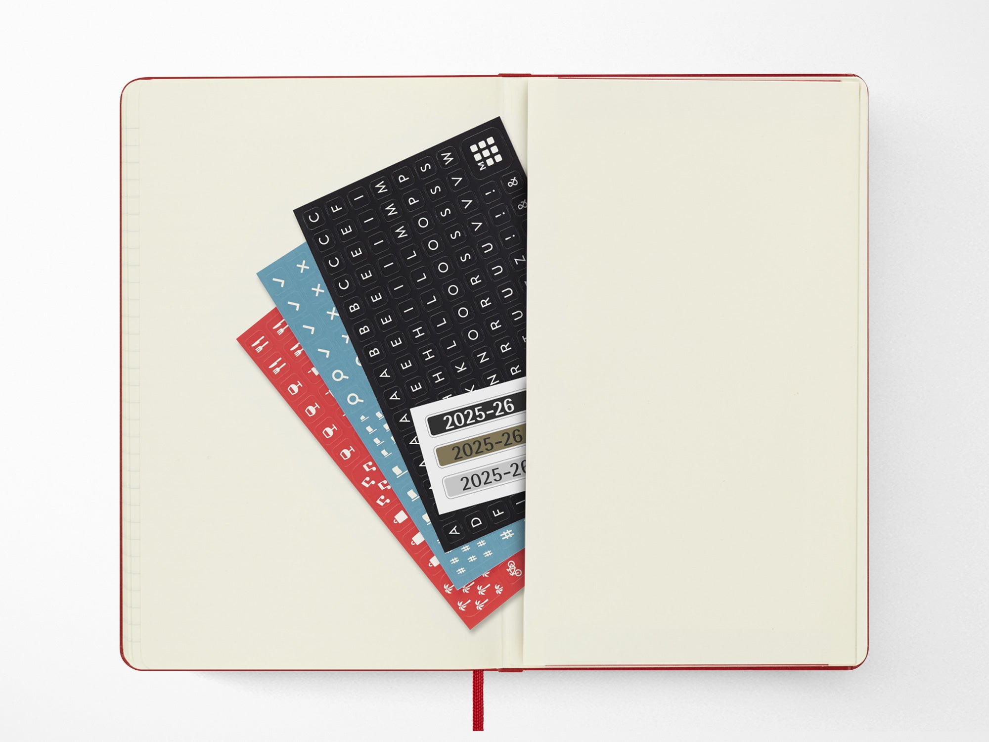 2025-2026 Moleskine 18 Month Weekly Planner - SCARLET RED Hardcover