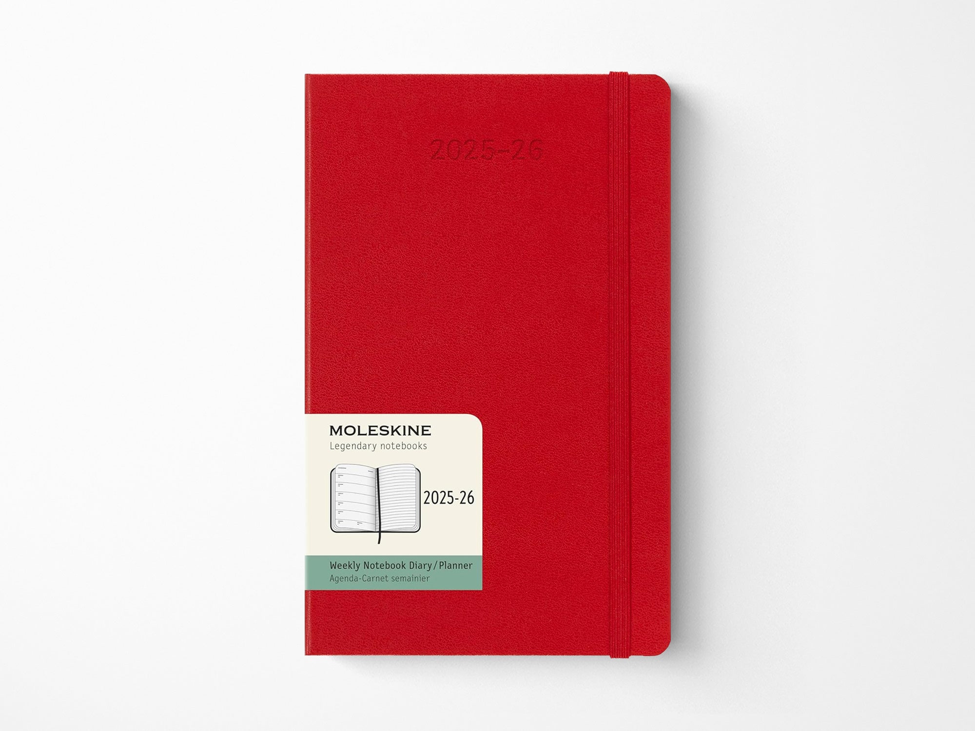 2025-2026 Moleskine 18 Month Weekly Planner - SCARLET RED Hardcover