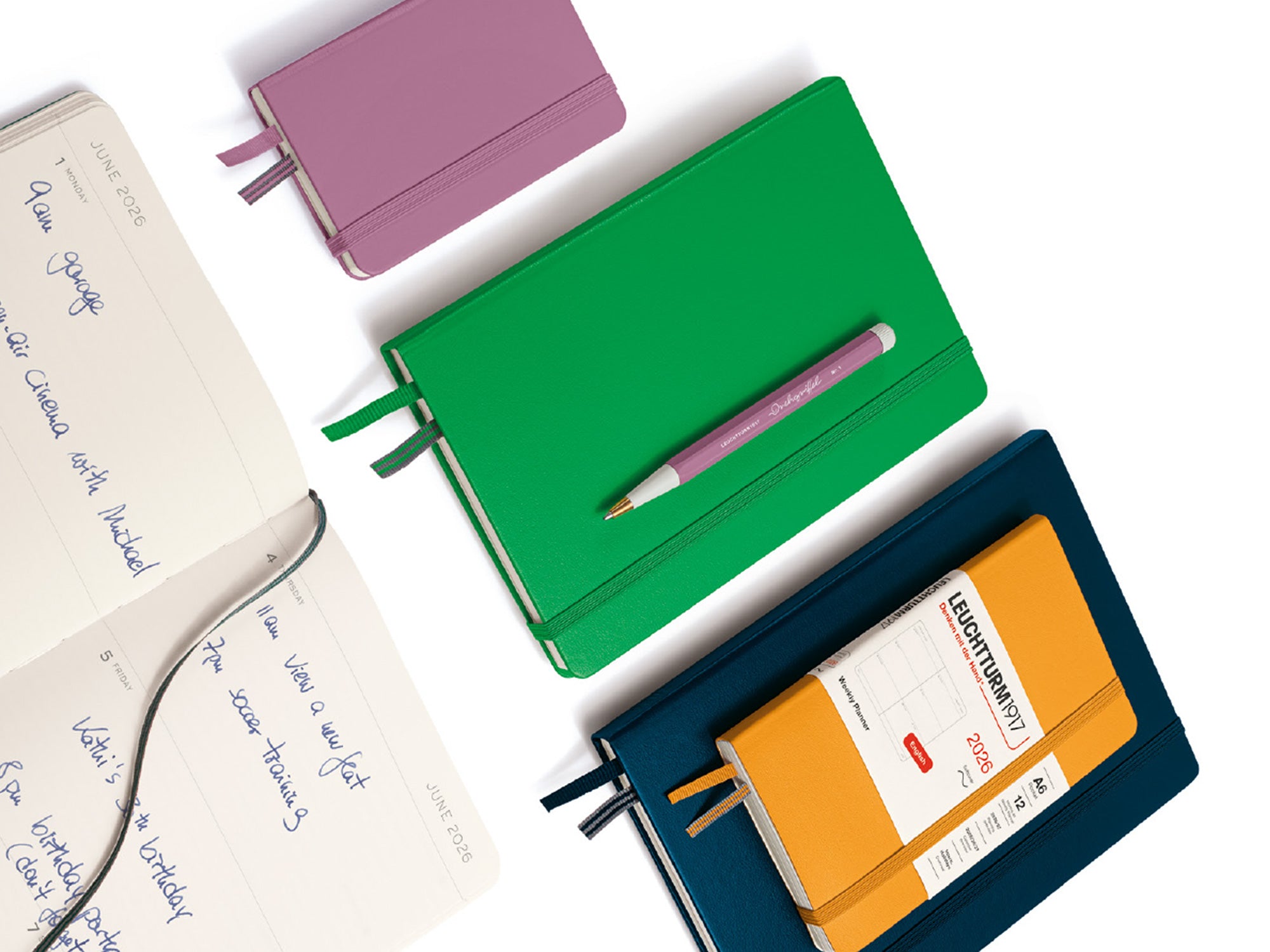 2026 Leuchtturm 1917 Weekly Planner - PORT RED Hardcover