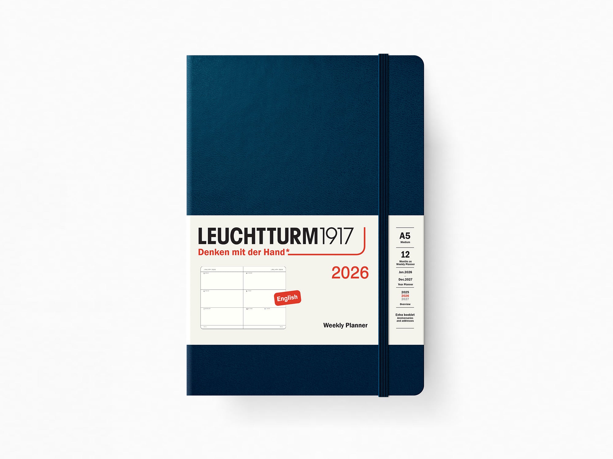 2026 Leuchtturm 1917 Weekly Planner - DEEP SEA Hardcover