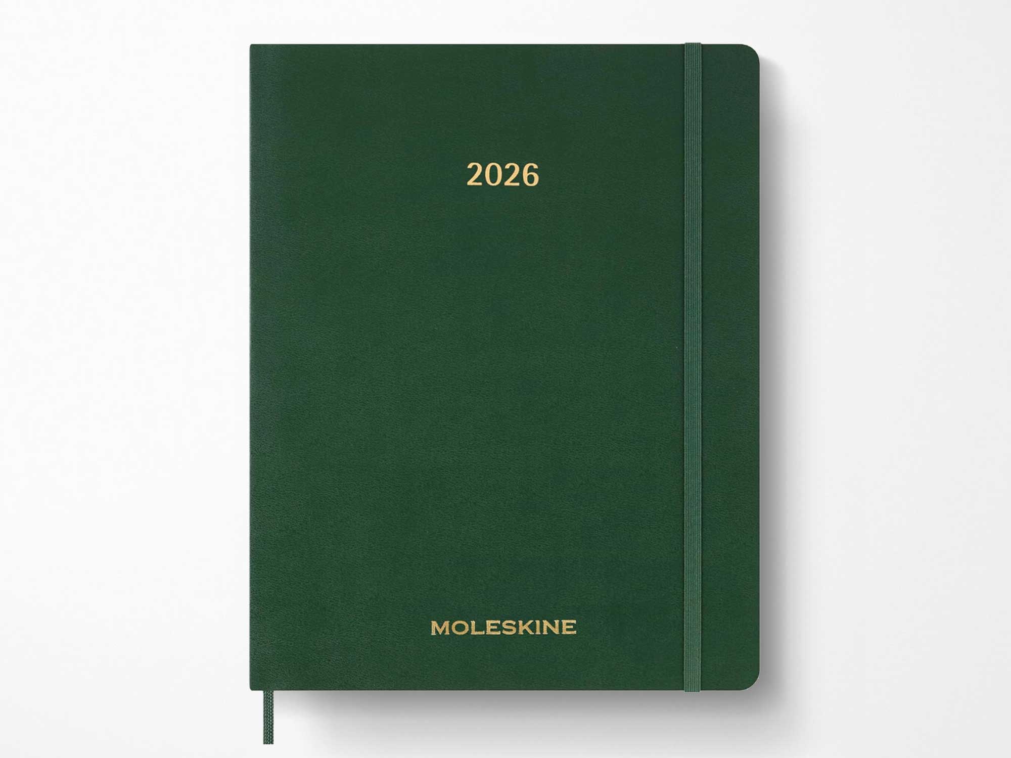 2026 Moleskine 15 Month Essential Weekly Vertical Planner - MYRTLE GREEN Softcover