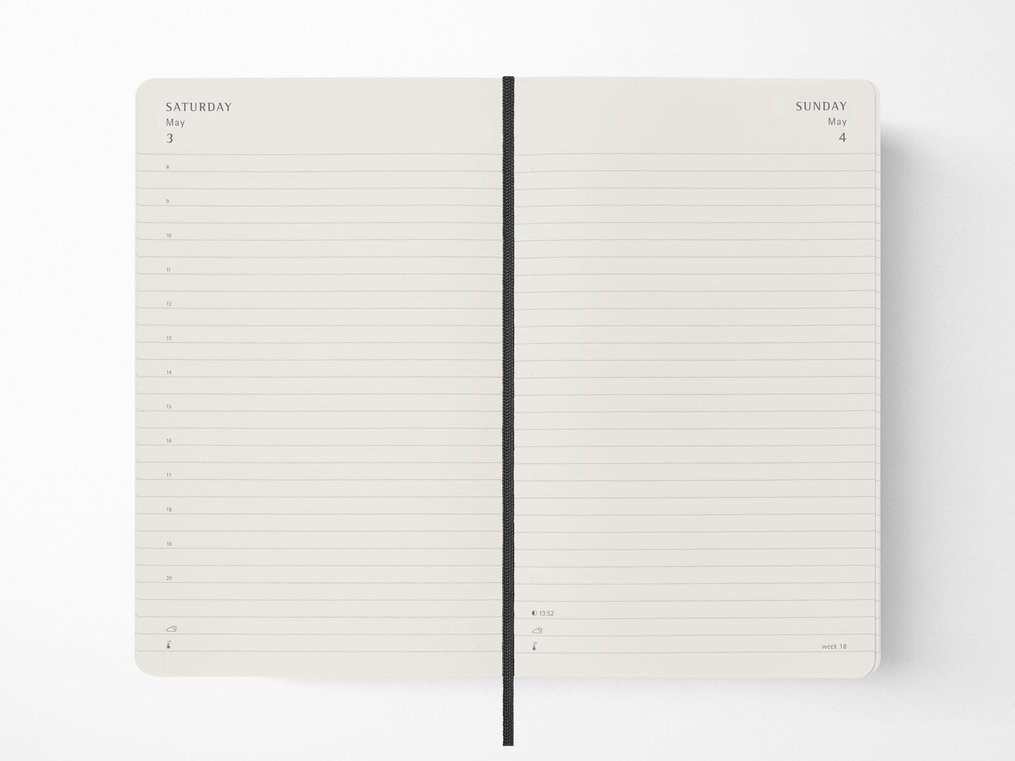 2026 Moleskine Daily Planner - BLACK Softcover