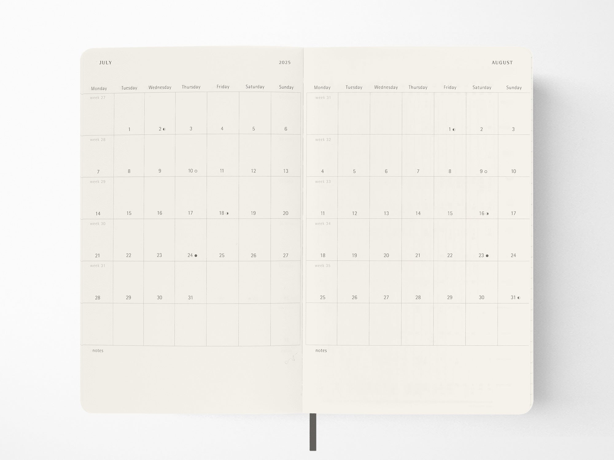 2026 Moleskine Daily Planner - BLACK Softcover