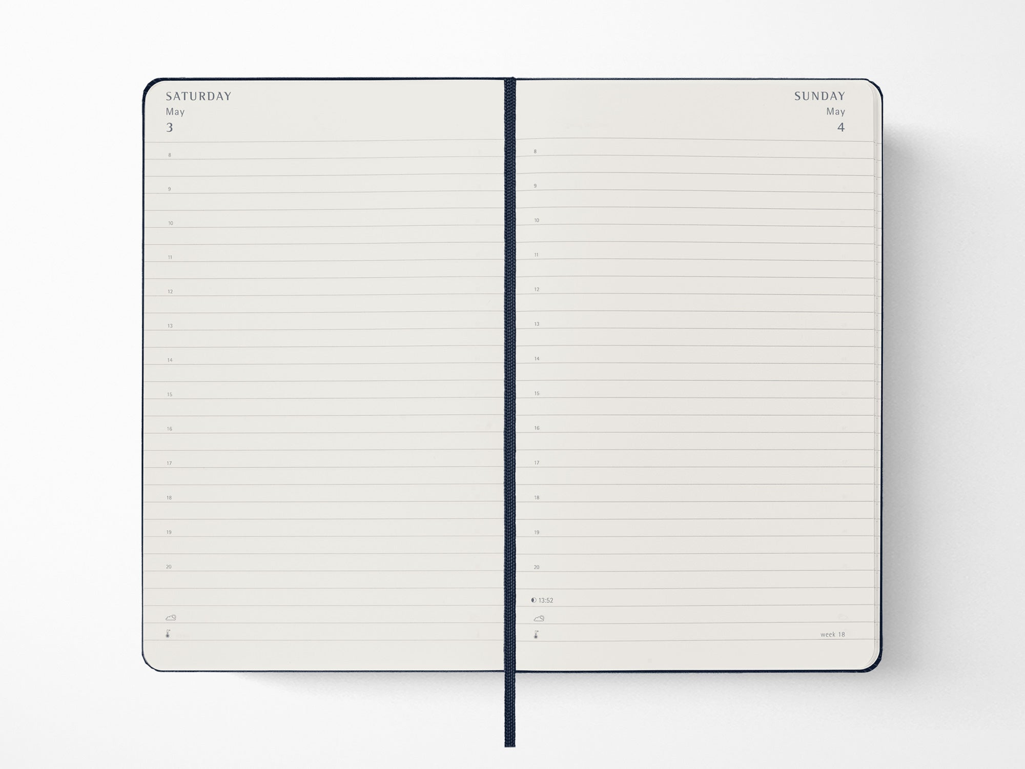 2026 Moleskine Daily Planner - SAPPHIRE BLUE Softcover