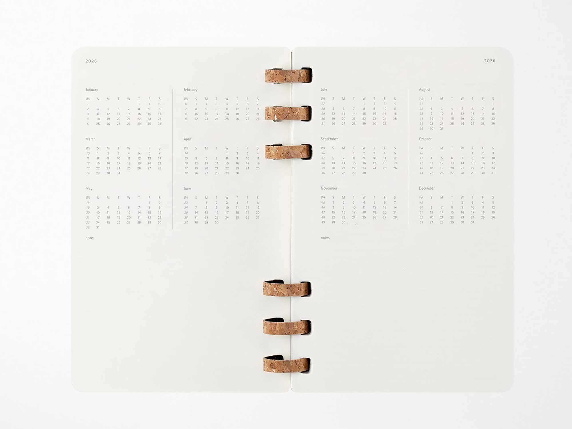 2026 Moleskine Life Spiral Planner - BLACK Softcover