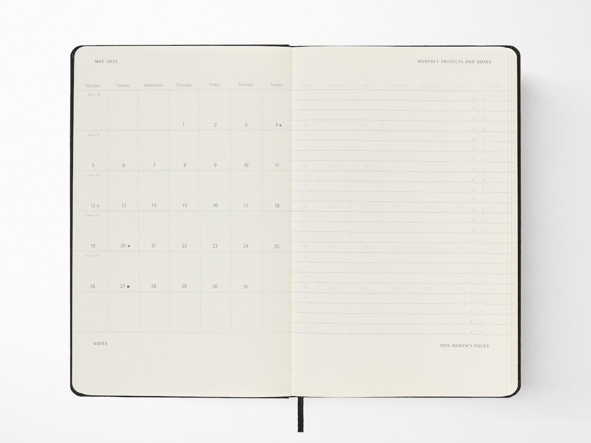 2026 Moleskine PRO Weekly Vertical Planner - BLACK Hardcover