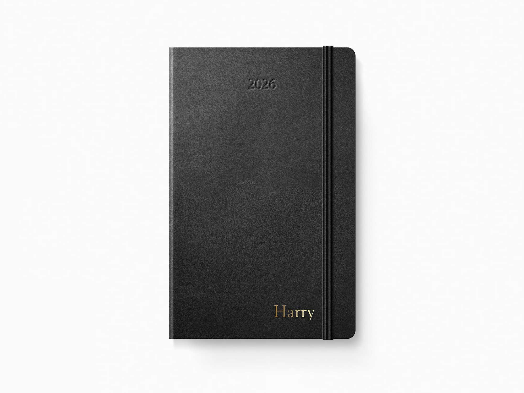 2026 Moleskine Weekly Horizontal Planner - BLACK Softcover