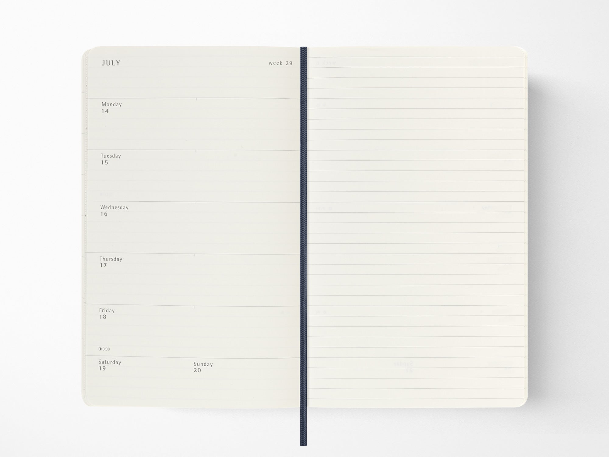 2026 Moleskine Weekly Planner - SAPPHIRE BLUE Softcover