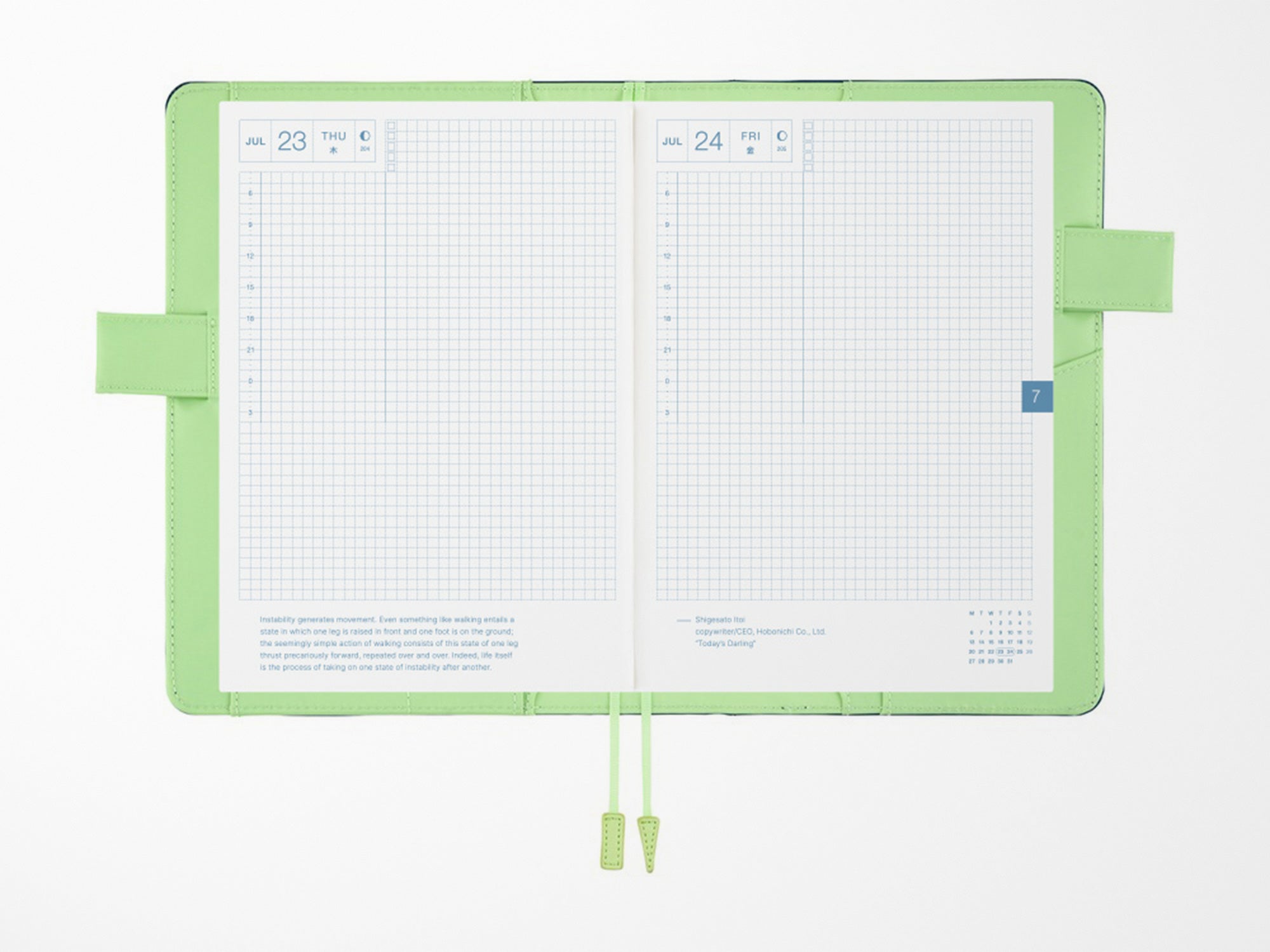 Hobonichi Techo A5 Cousin Cover + Book - Ivy Forest