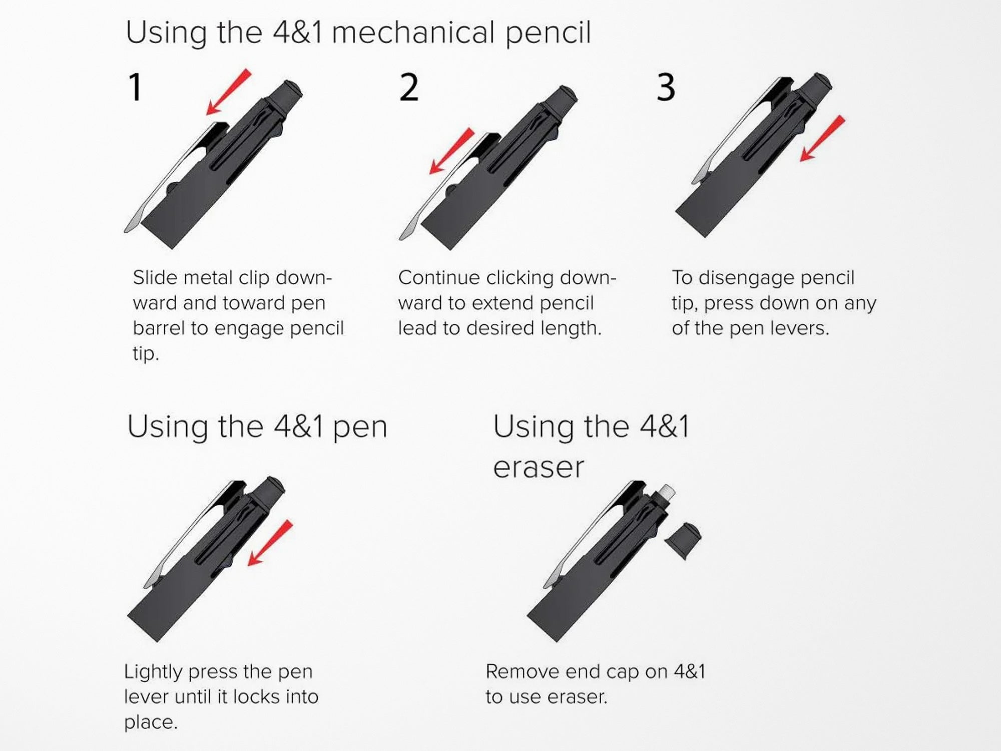 Uniball Jetstream 4 plus 1 Pen with Refills Set - Red