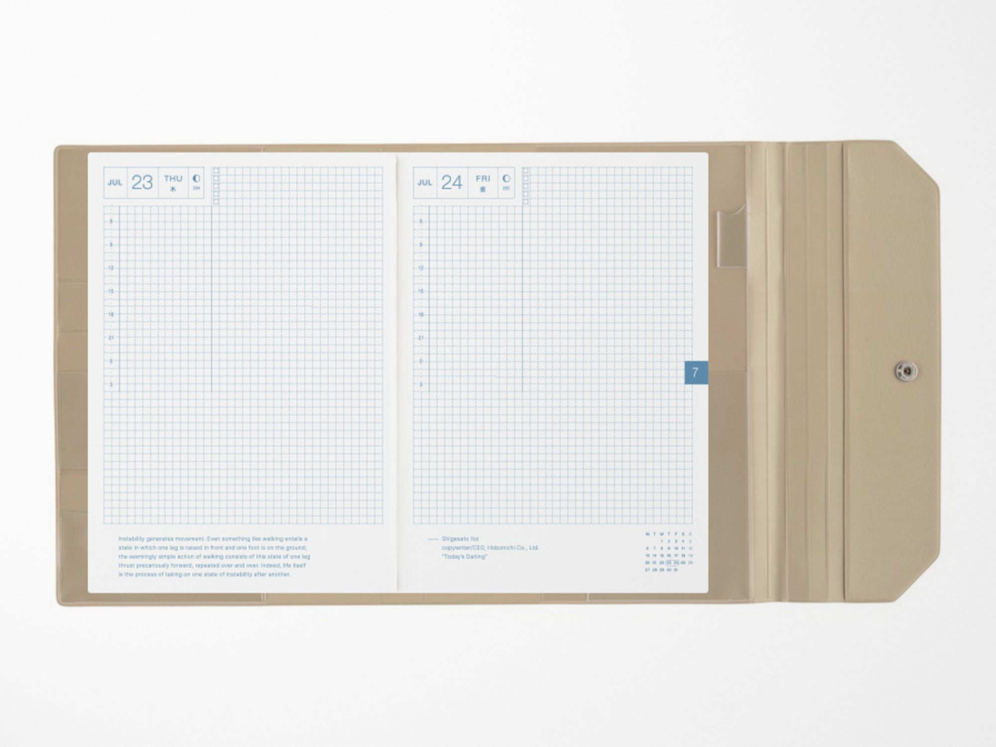 Hobonichi Techo A5 Cousin Cover + Book - Alettone Gray