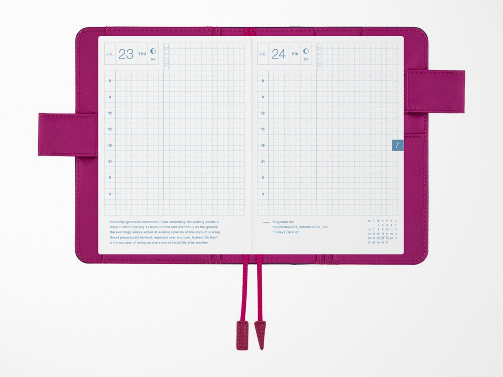 Hobonichi Techo A6 Original Cover + Book - Mystic Berry