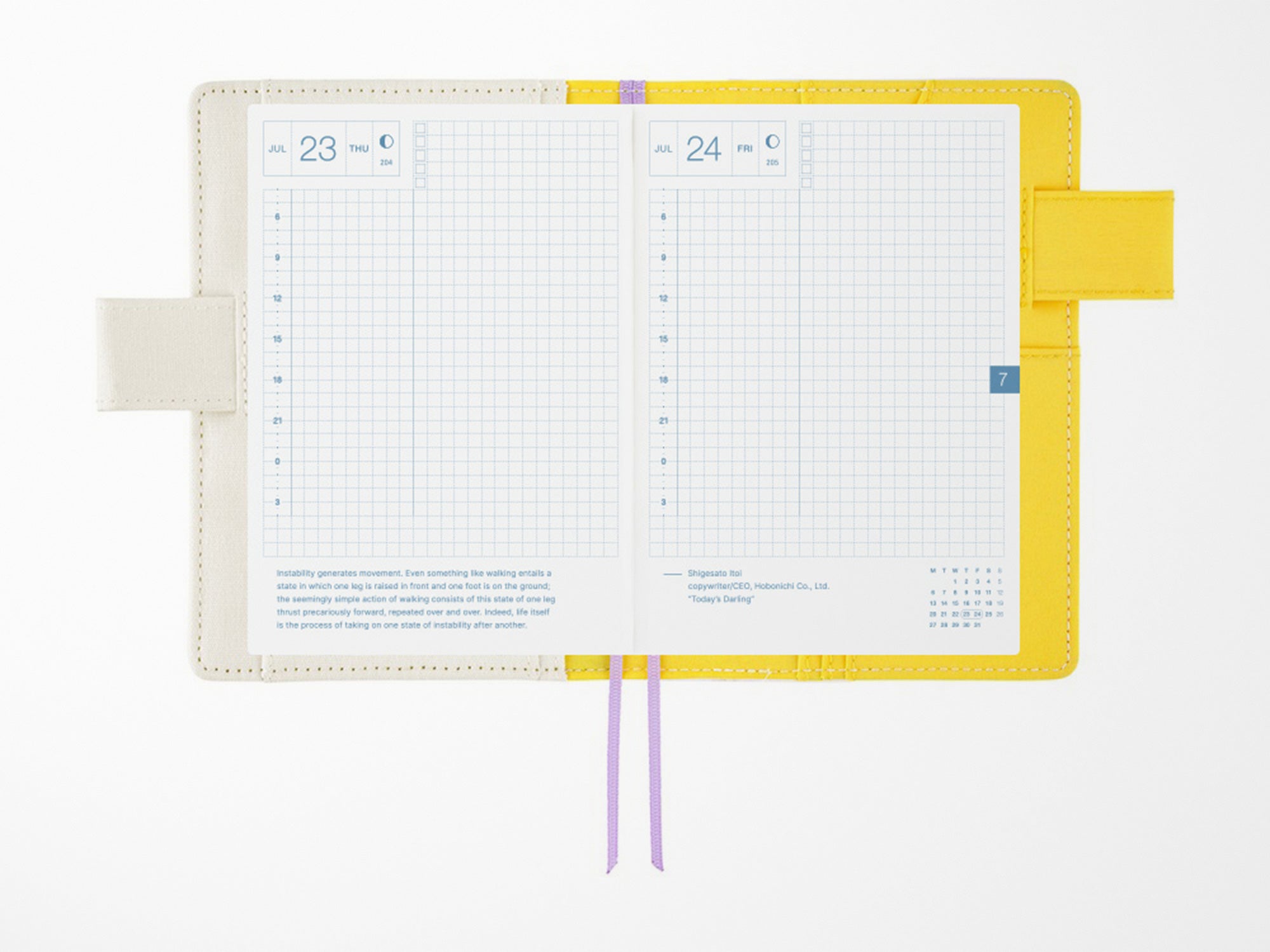 Hobonichi Techo A6 Original Cover + Book - Yuichi Inoue Hana