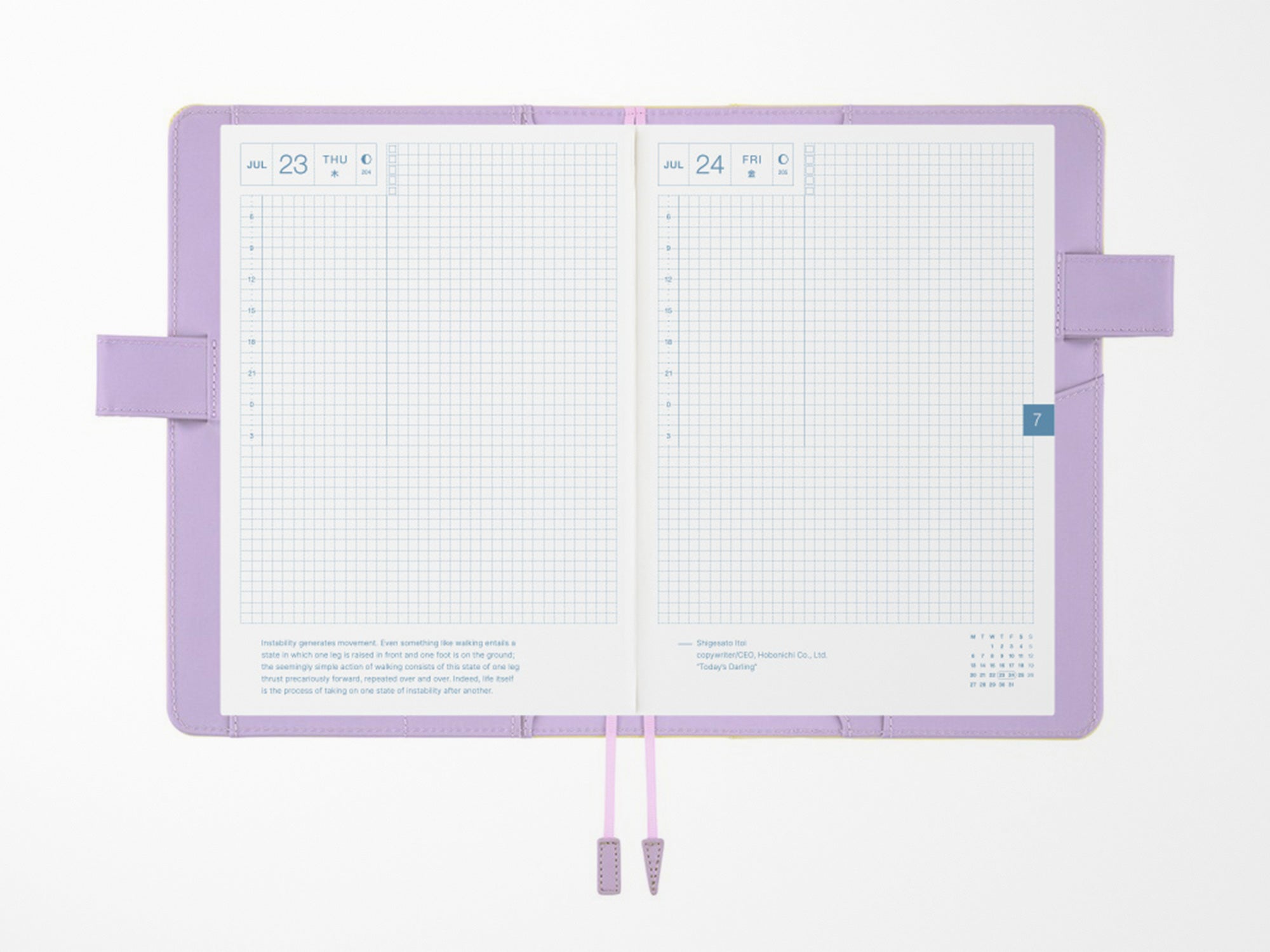 Hobonichi Techo A5 Cousin Cover + Book - Honey Lilac