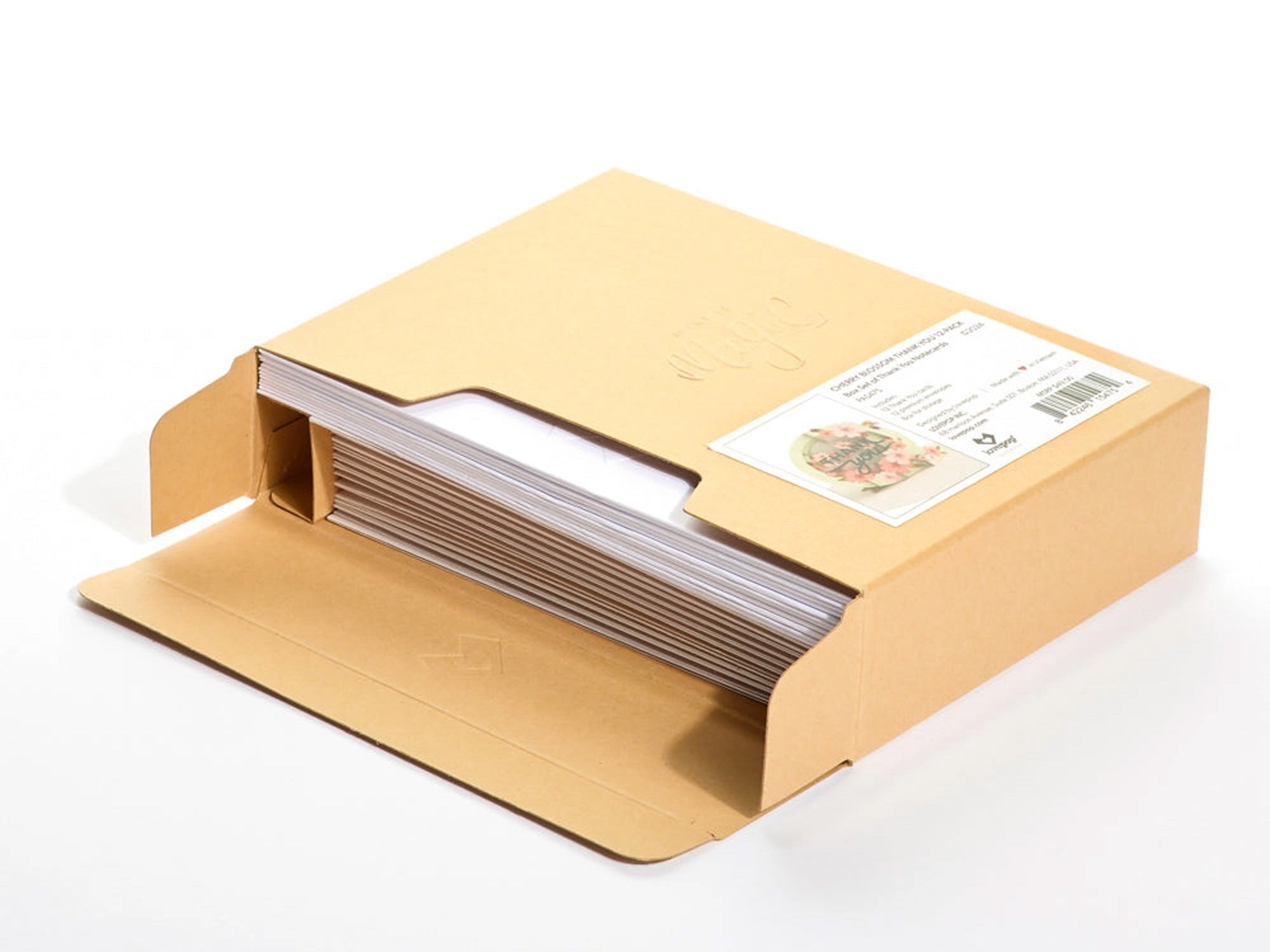 Cherry Blossom Thank You Pop Up Cards Set of 12