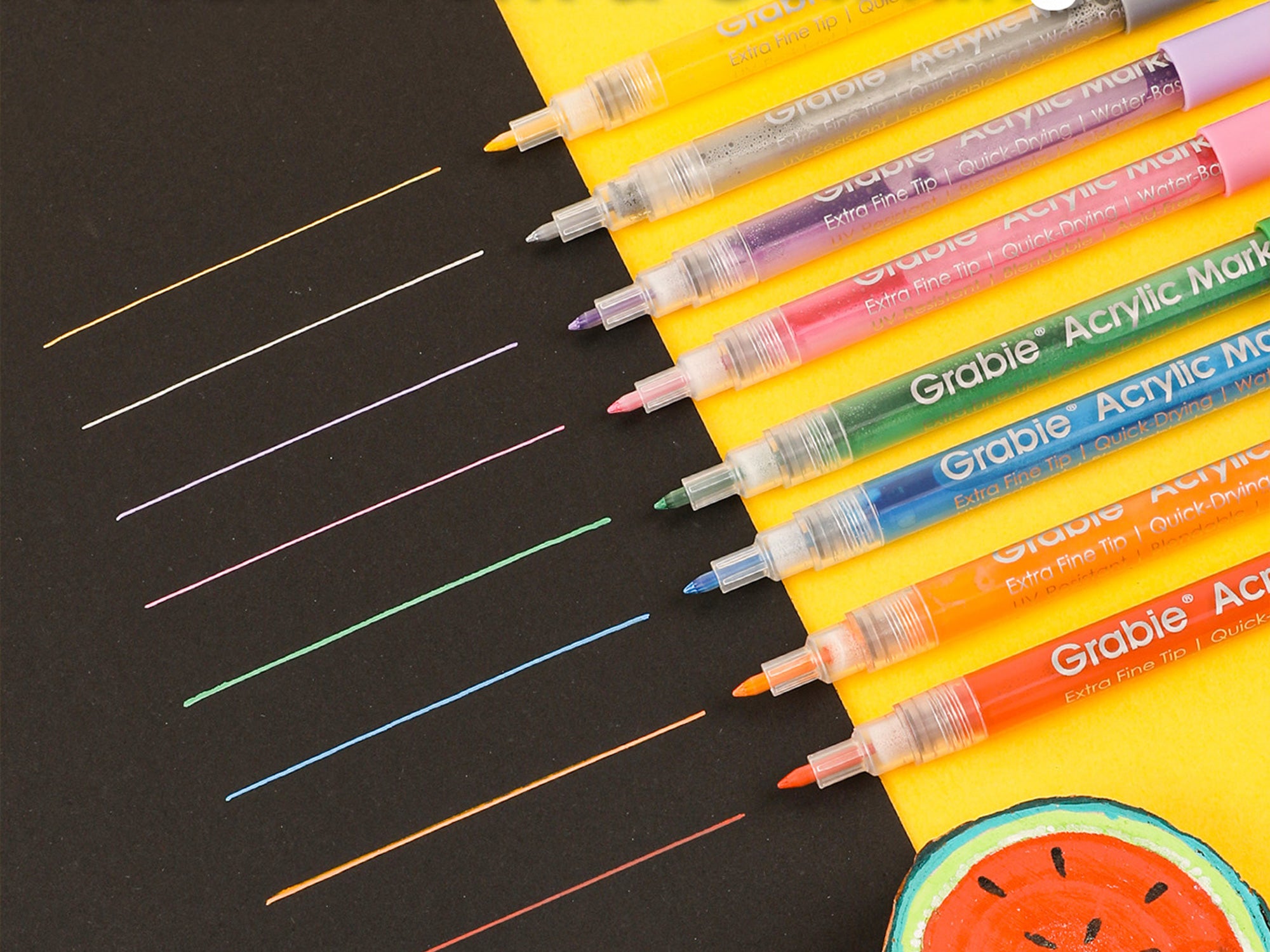 Extra Fine Tip Acrylic Paint Marker Set of 28