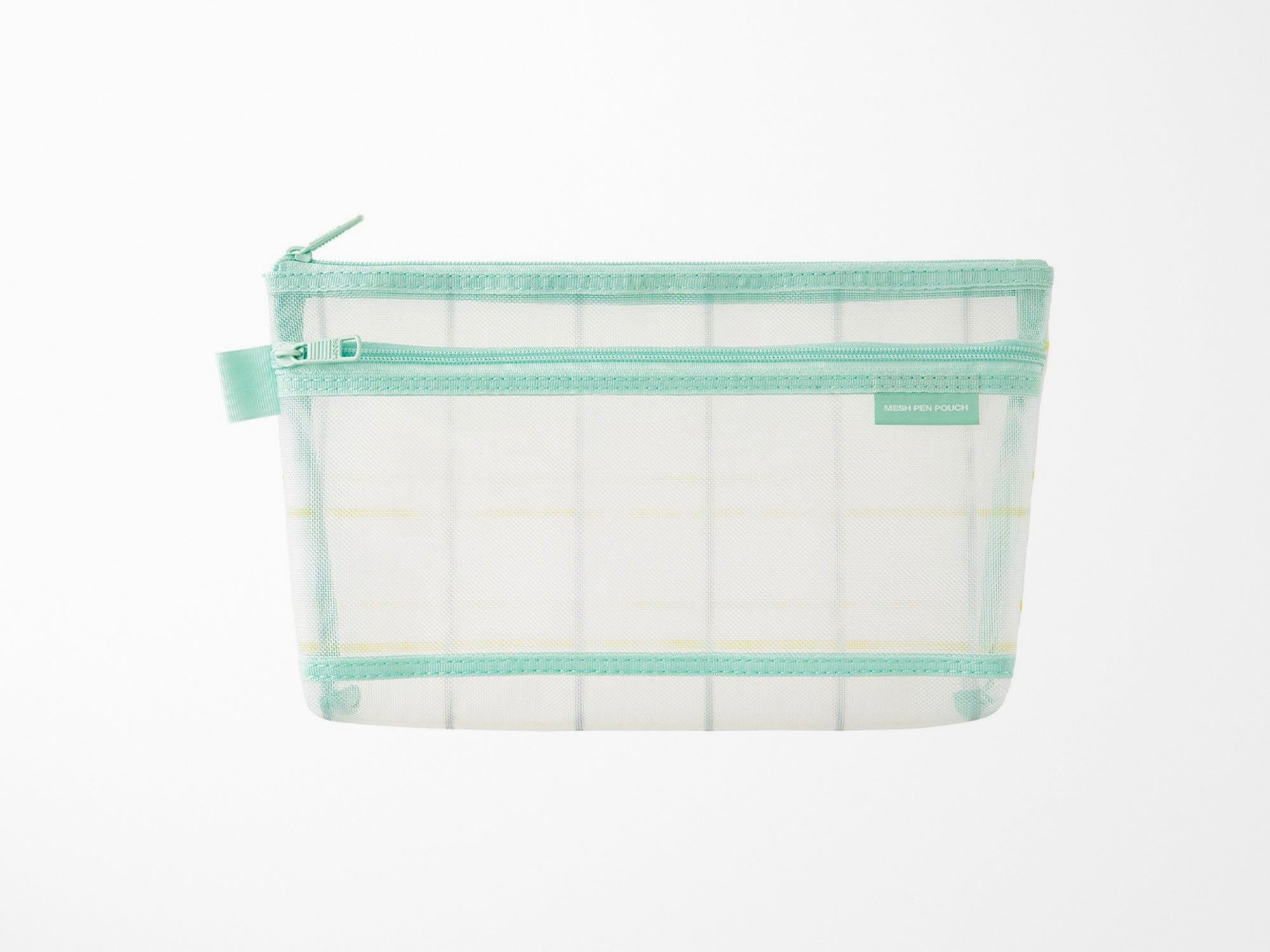 Limited Edition Mesh Pen Pouch - Check Green