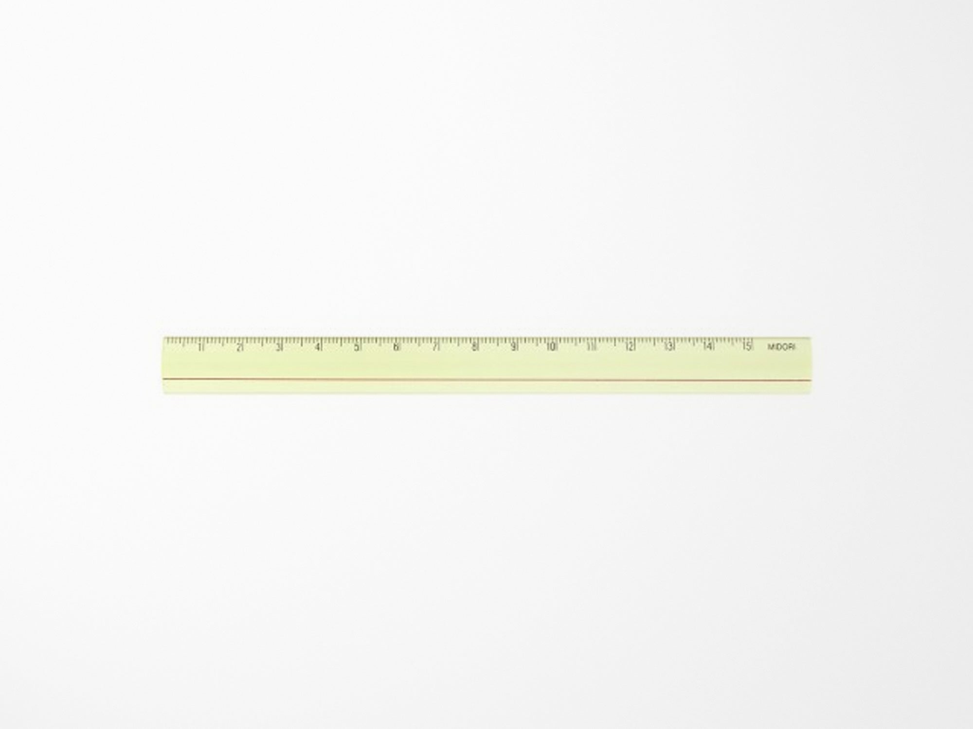Midori Lens Magnifying Ruler - Yellow