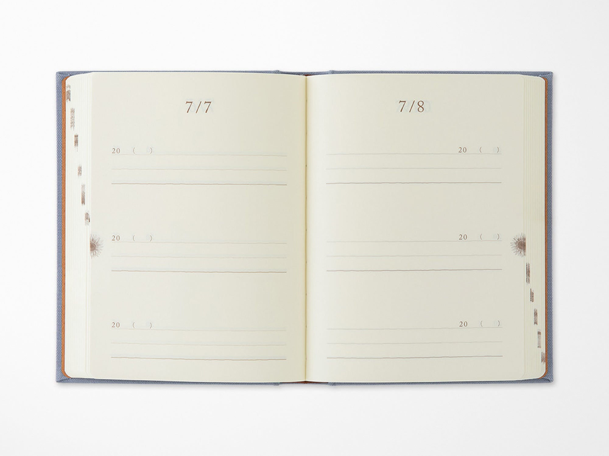 3 Year Diary Gate Mini - Blue Purple