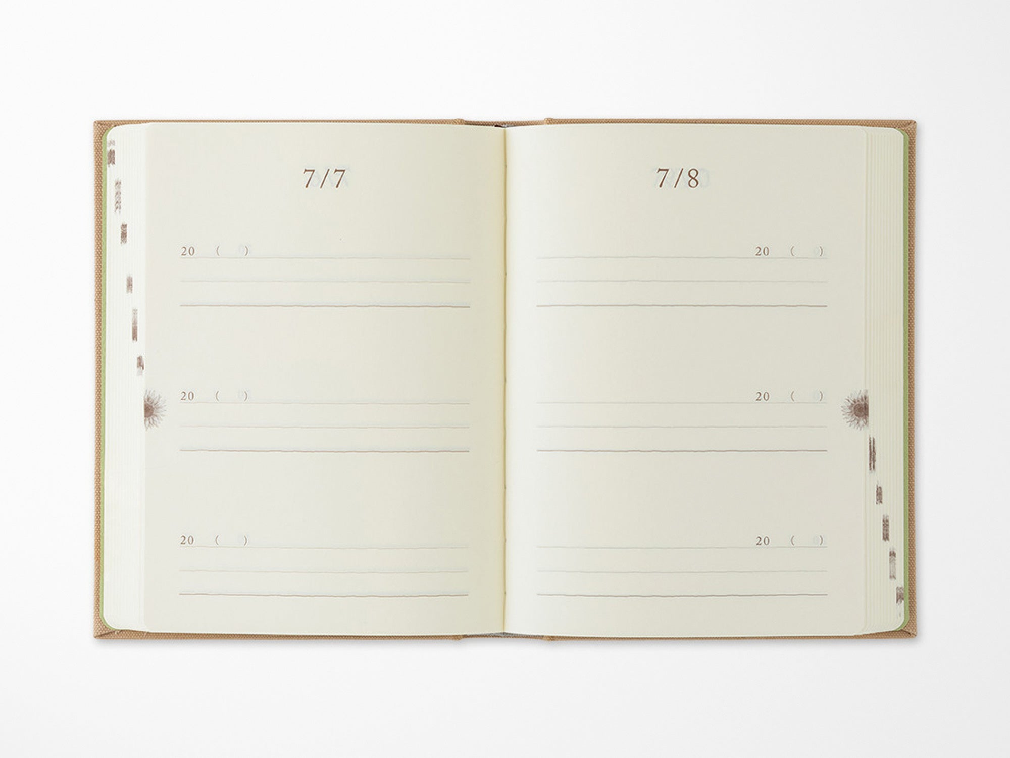 3 Year Diary Gate Mini - Beige