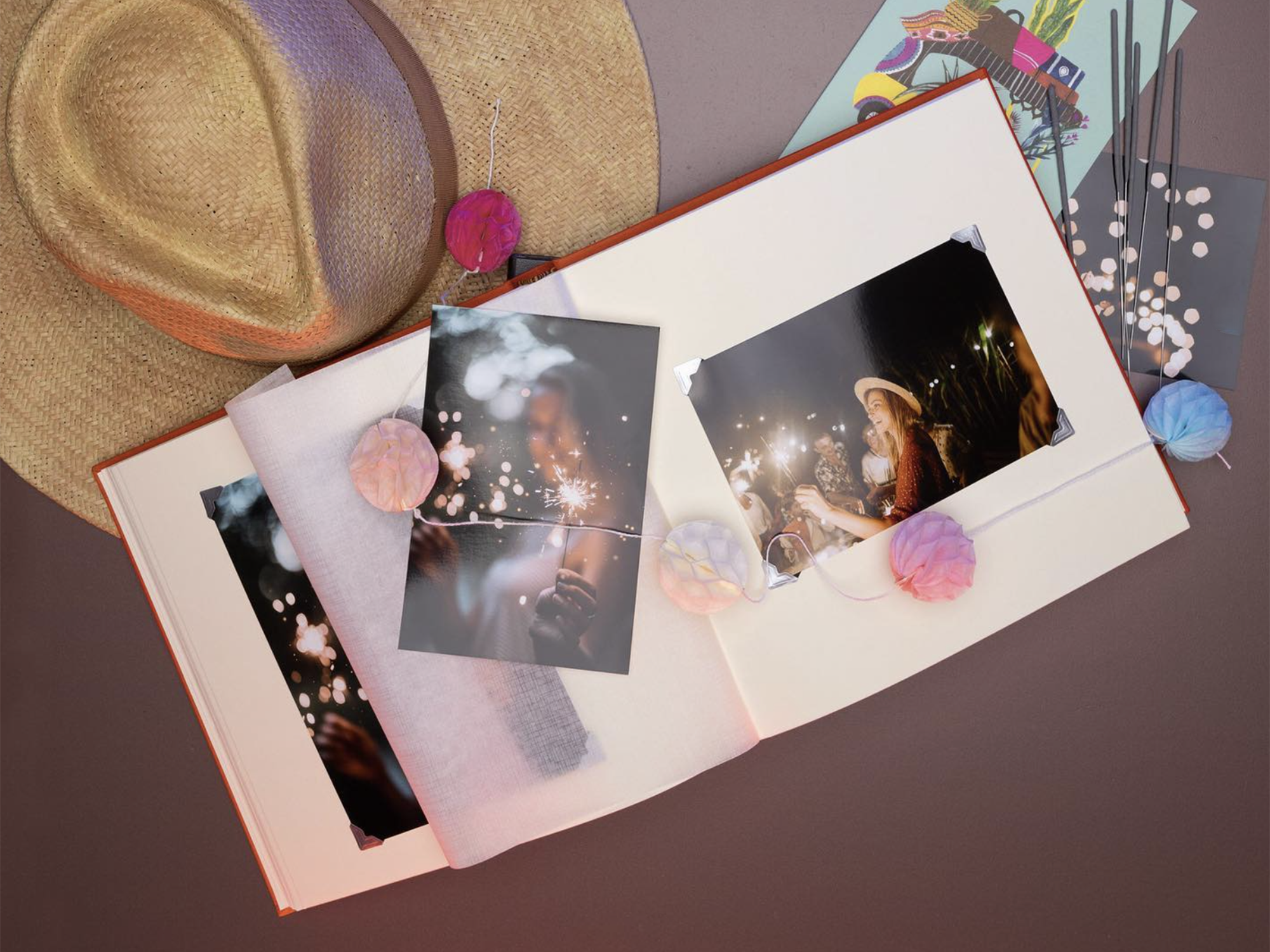 A Natural Affair Color Block Traditional Photo Album - Botanic