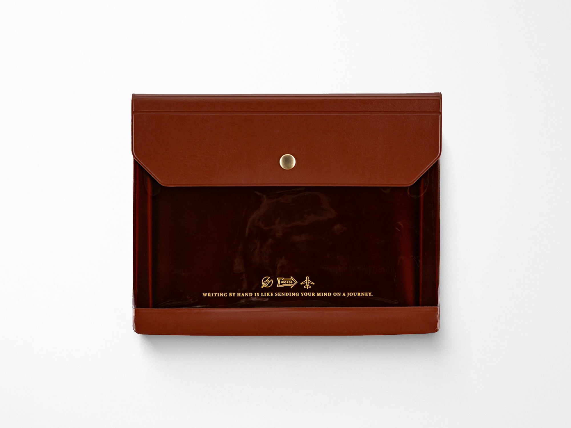 Alettone Document Case for A6 Size - Brown