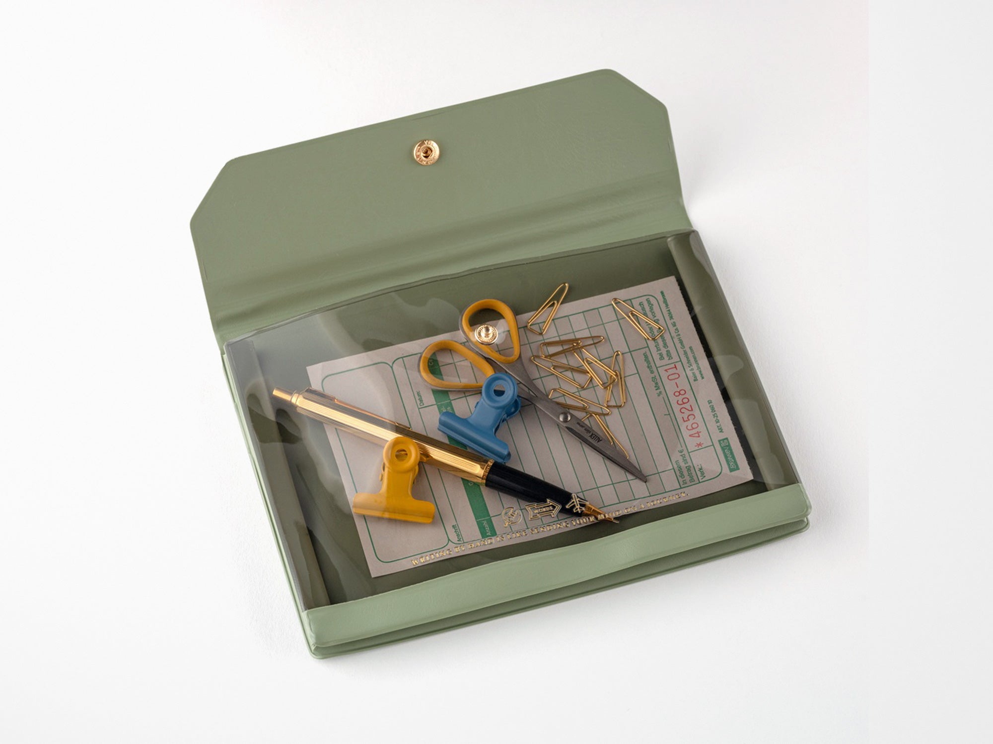Alettone Document Case for A6 Size - Olive