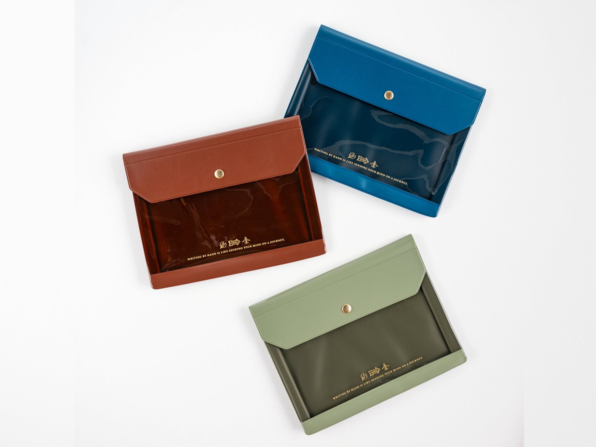 Alettone Document Case for A6 Size - Olive