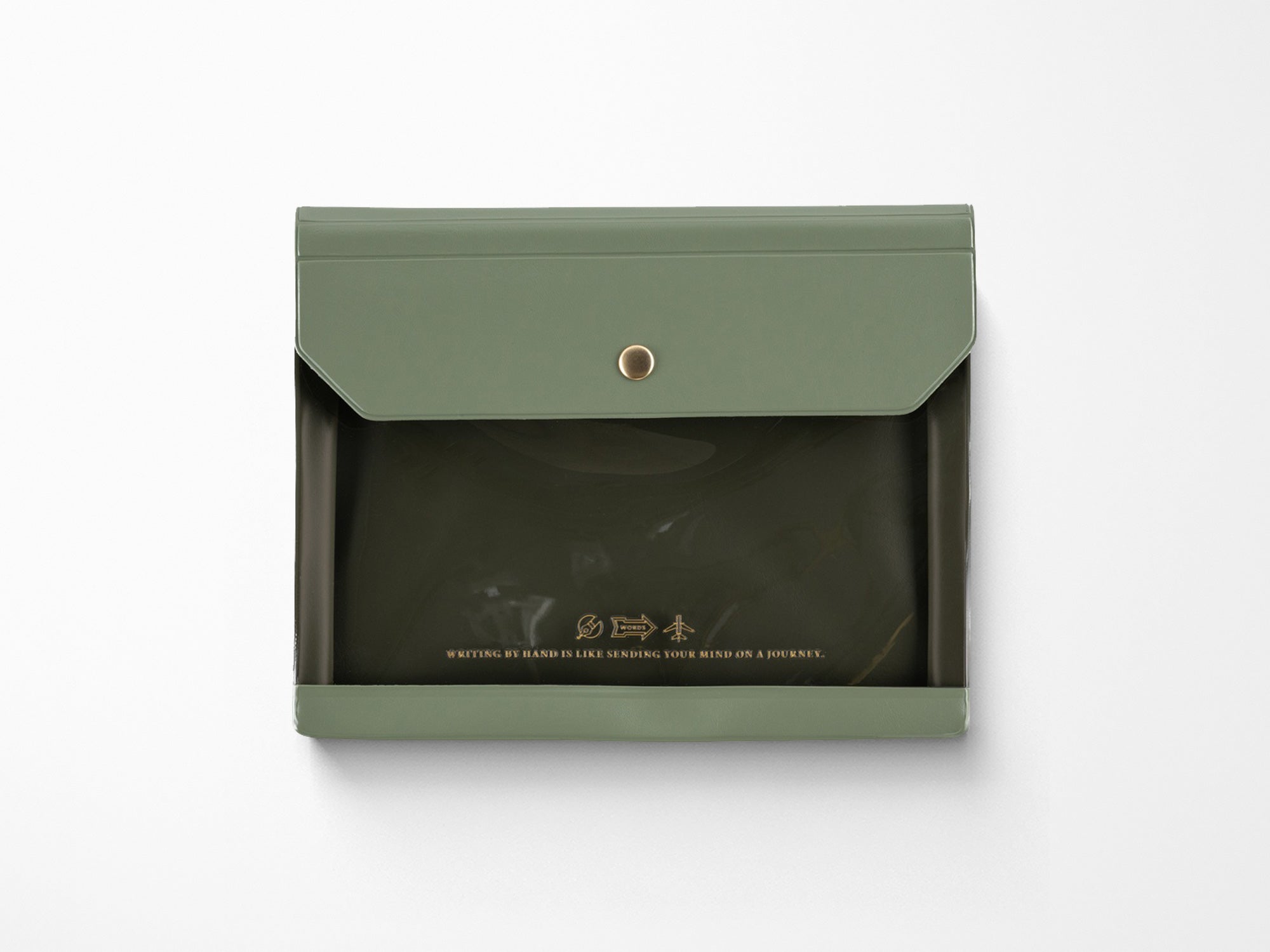 Alettone Document Case for A6 Size - Olive