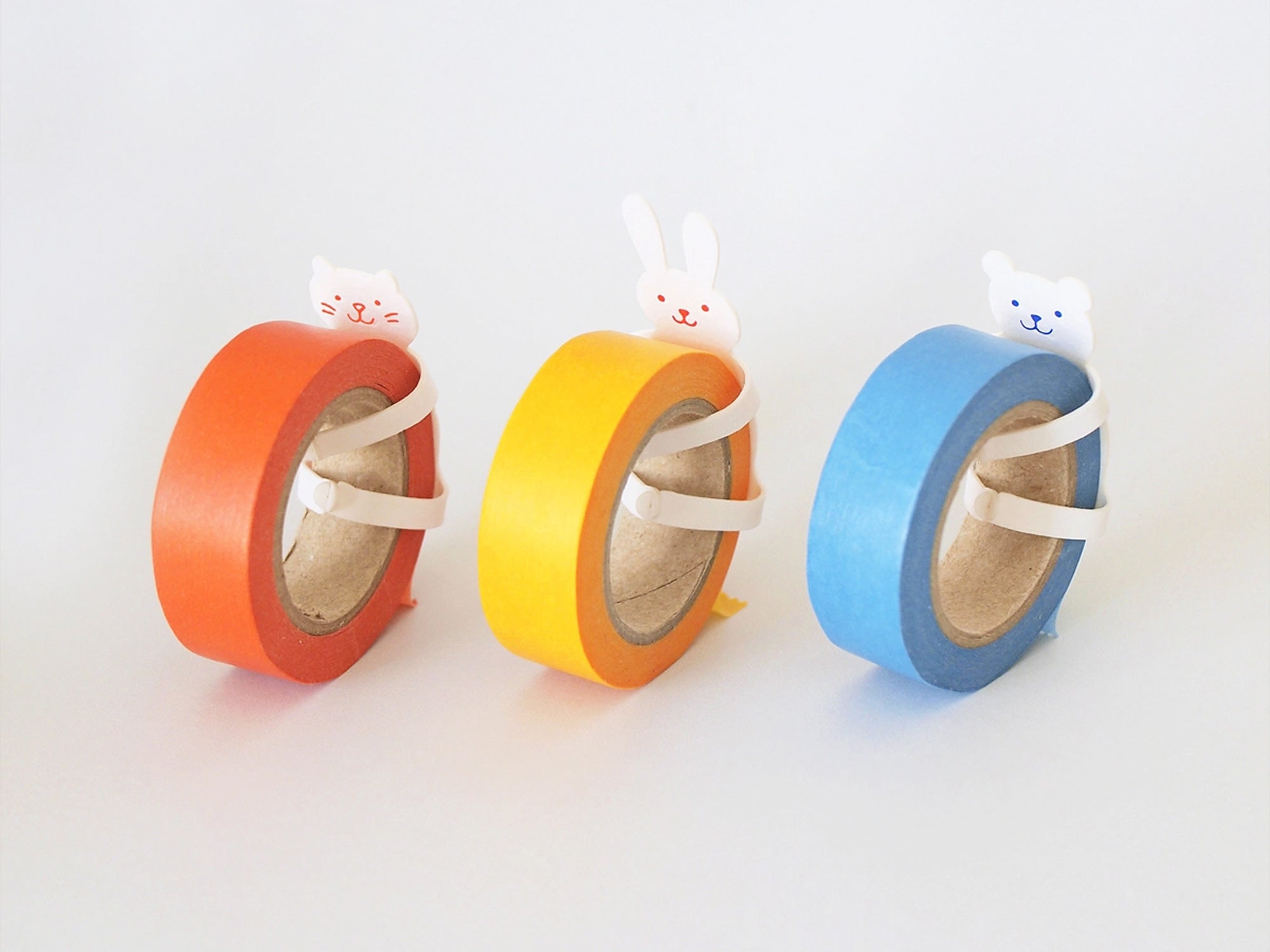 Animal Hug Washi Tape Dispenser - White Rabbit