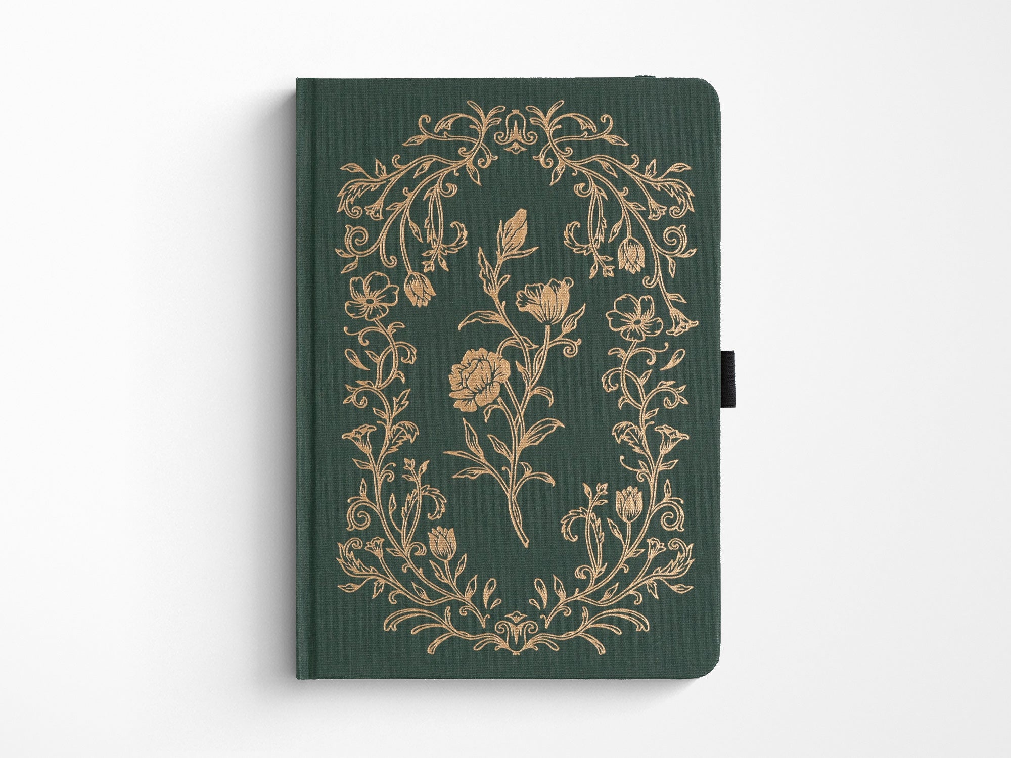 Antique Floral A5 Dot Grid Journal