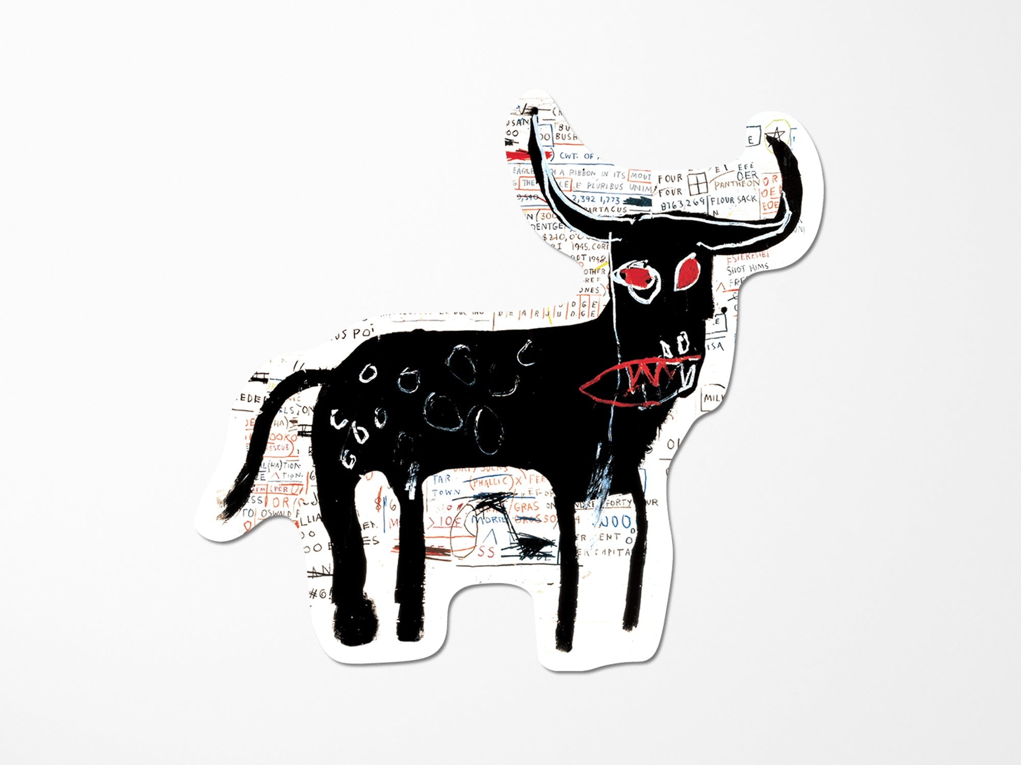 Basquiat Longhorn Vinyl Sticker