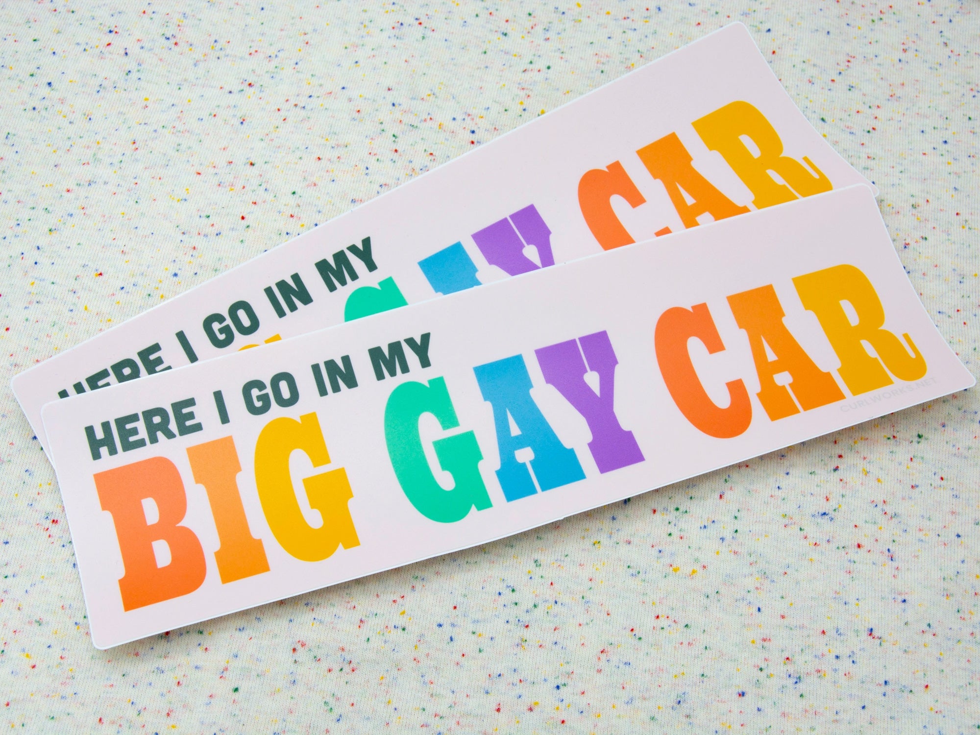 Big Gay Car Bumper Sticker