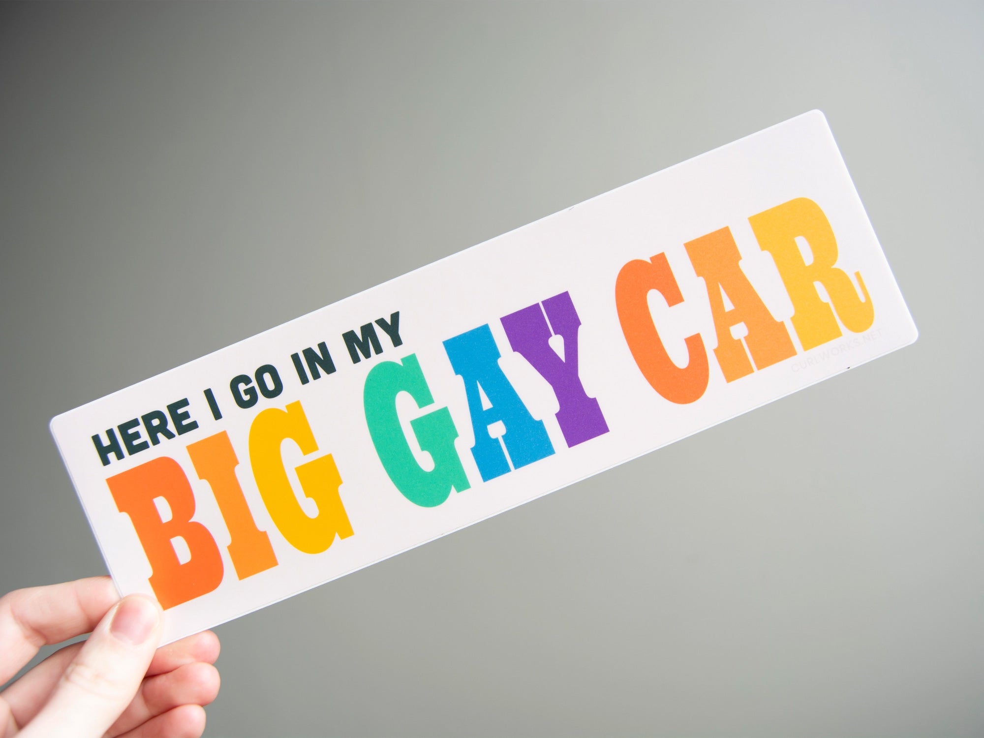 Big Gay Car Bumper Sticker