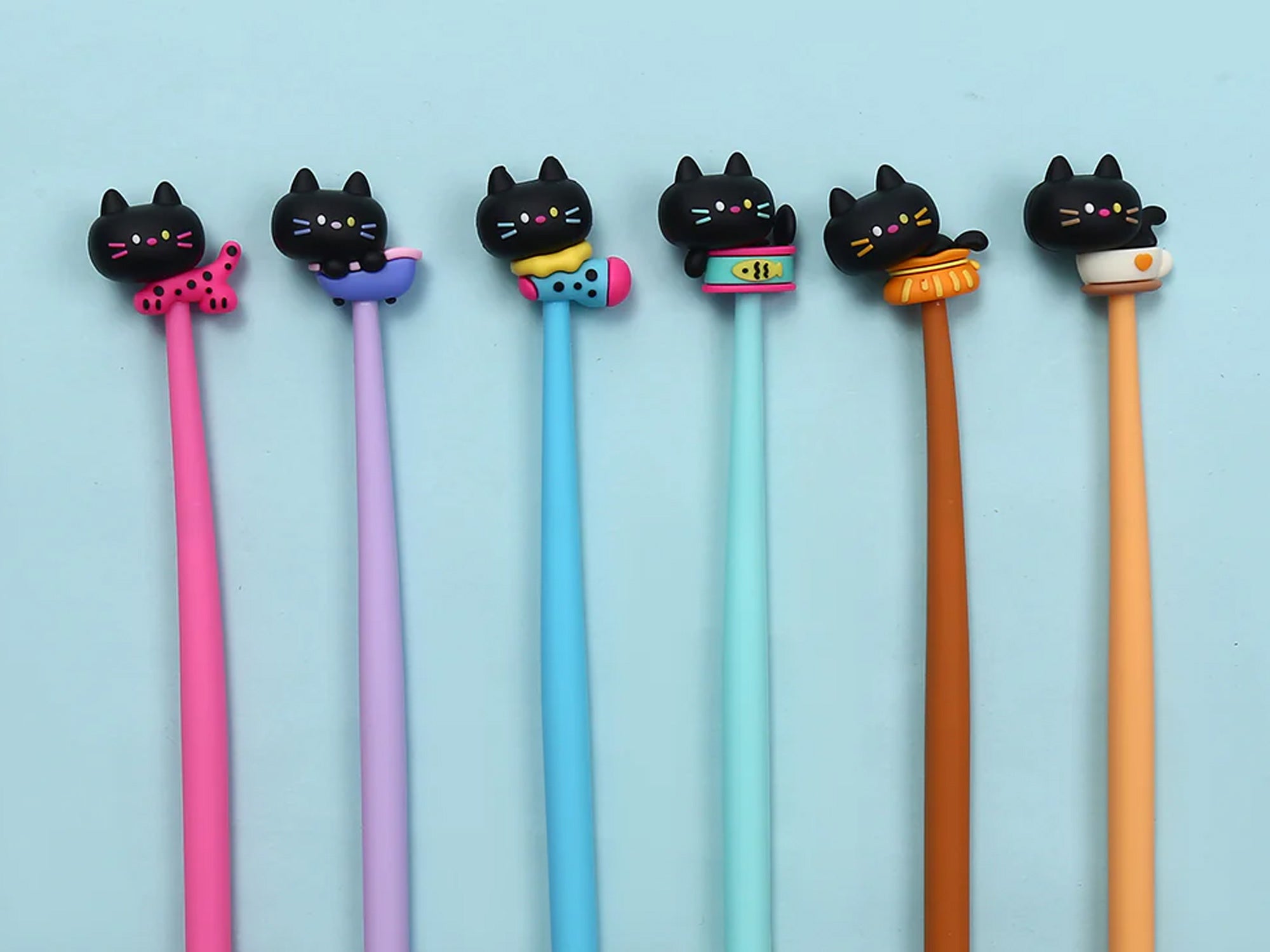 Black Cat Wiggle Gel Pen