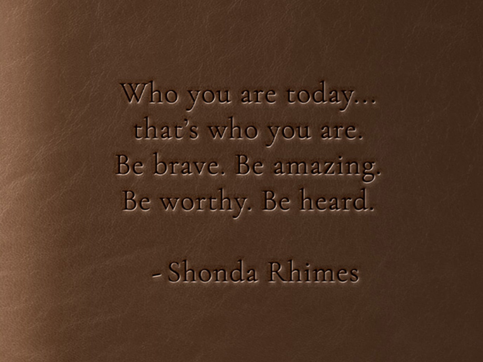 Black Voices Limited Edition Refillable Leather Journal - Shonda Rhimes