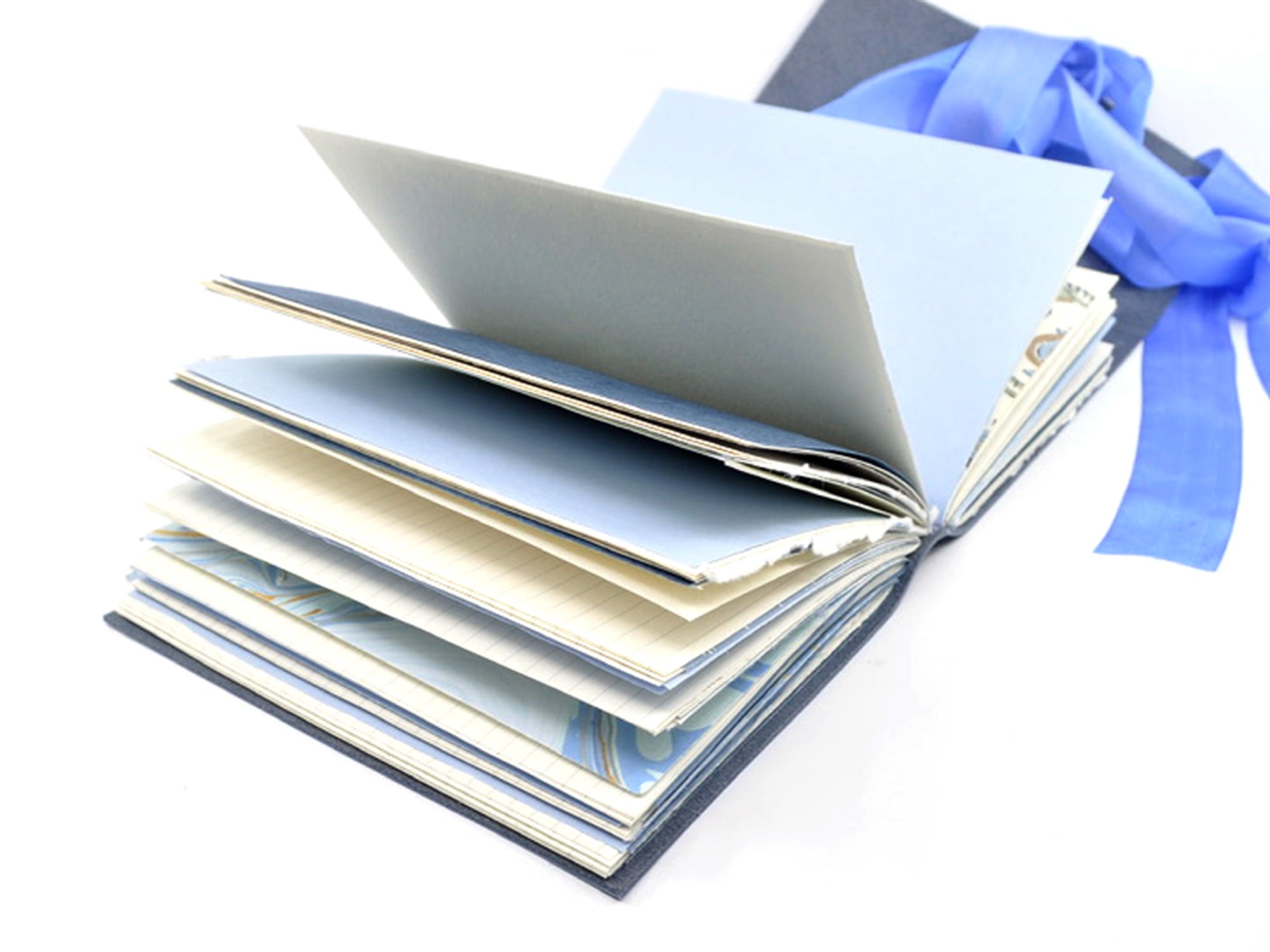 Blue Hyacinth One of a Kind Leather Journal