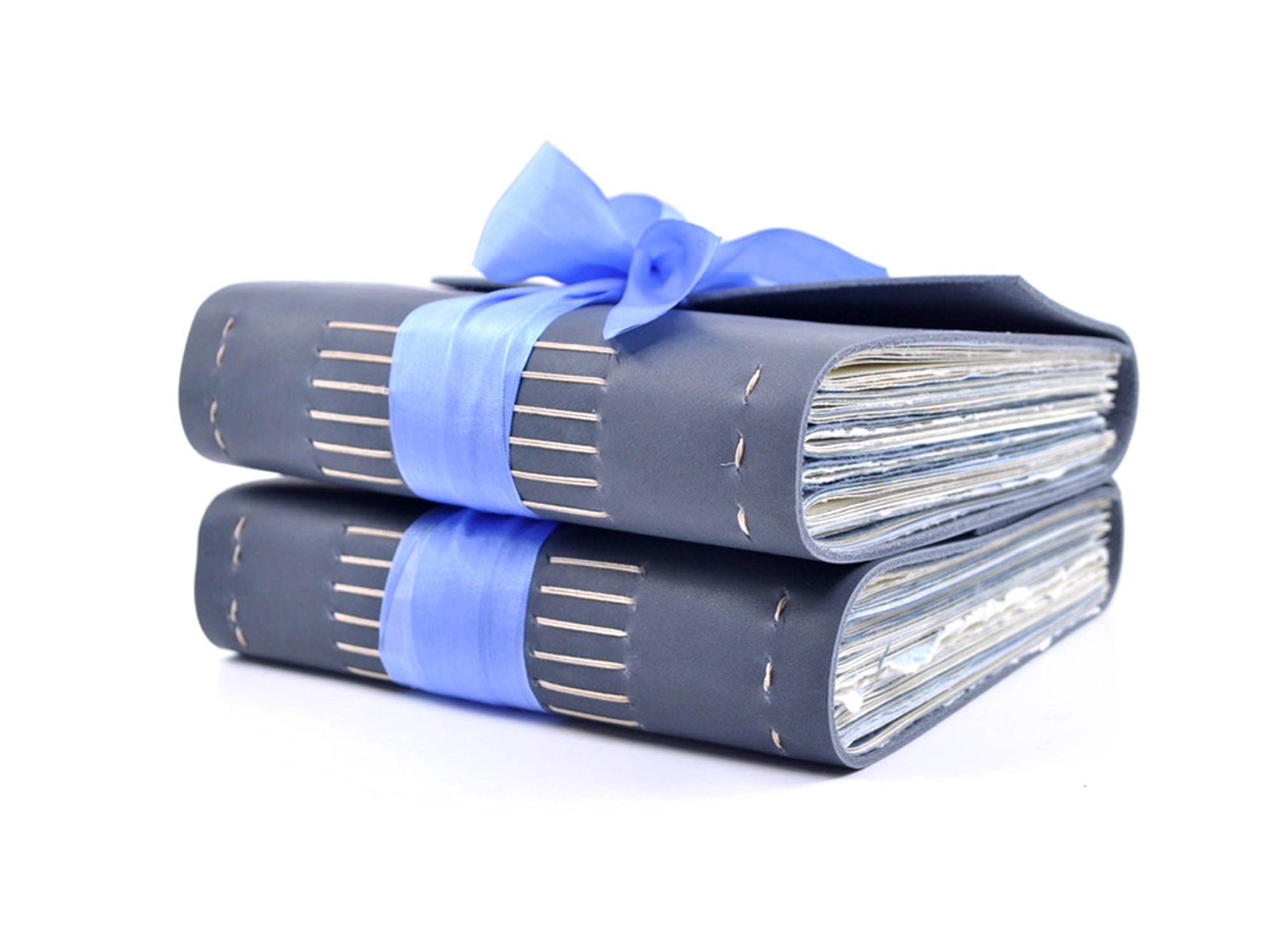 Blue Hyacinth One of a Kind Leather Journal