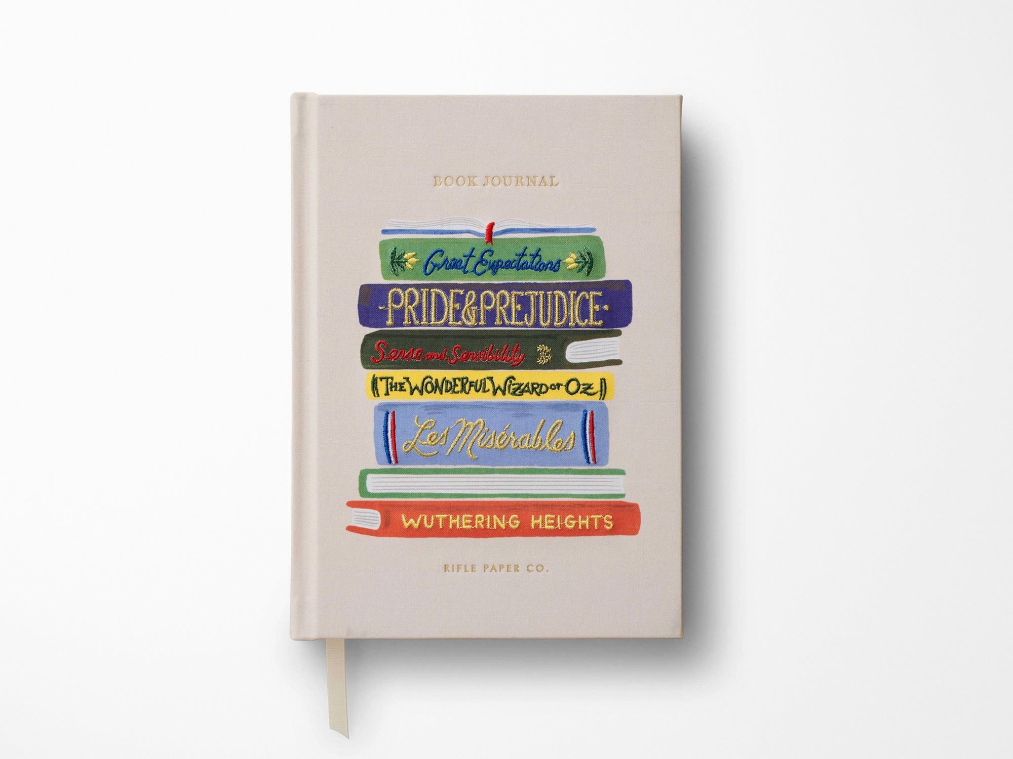 Book Club Embroidered Book Journal