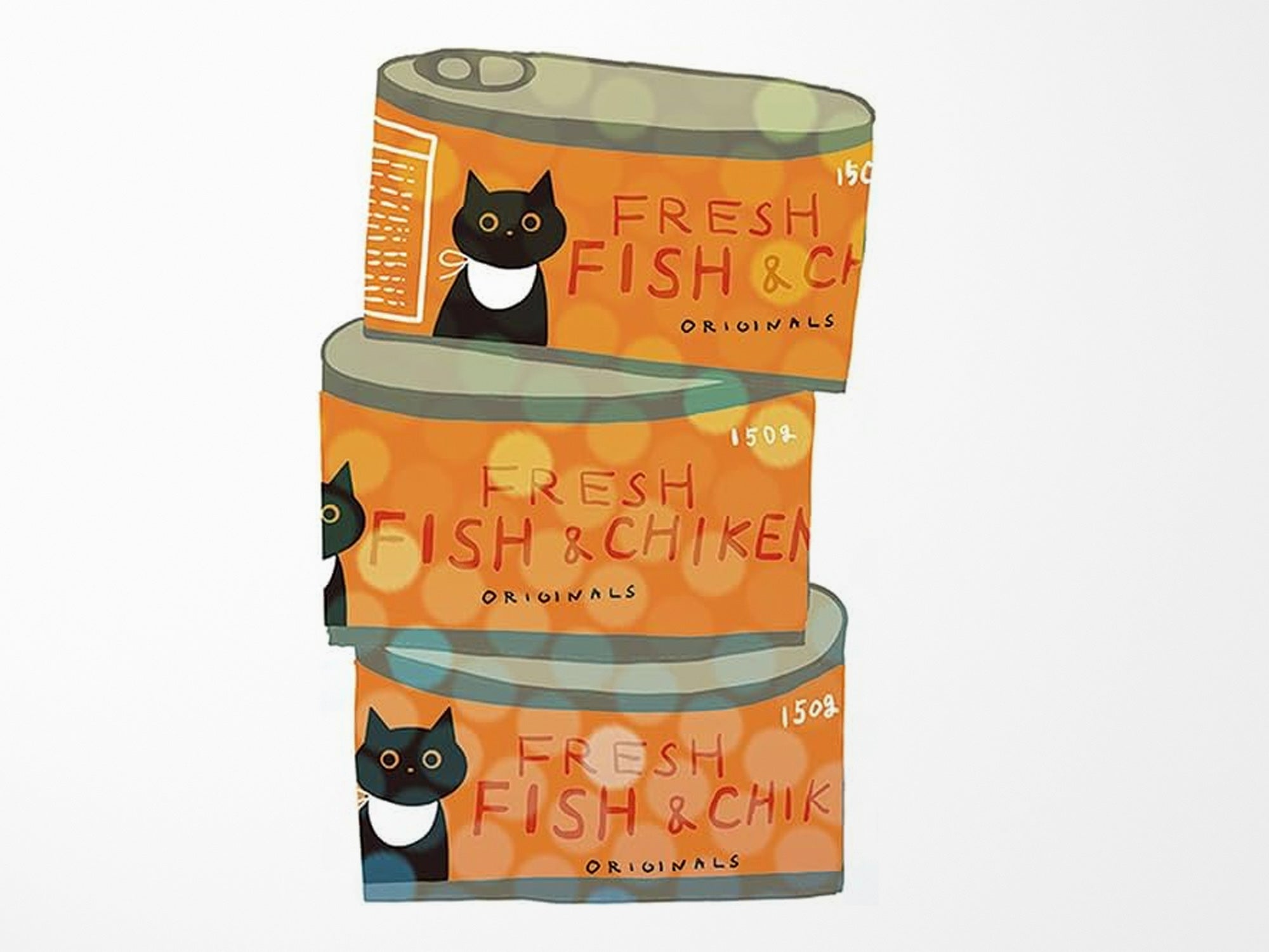 Cat Supply Mini Crate Stickers
