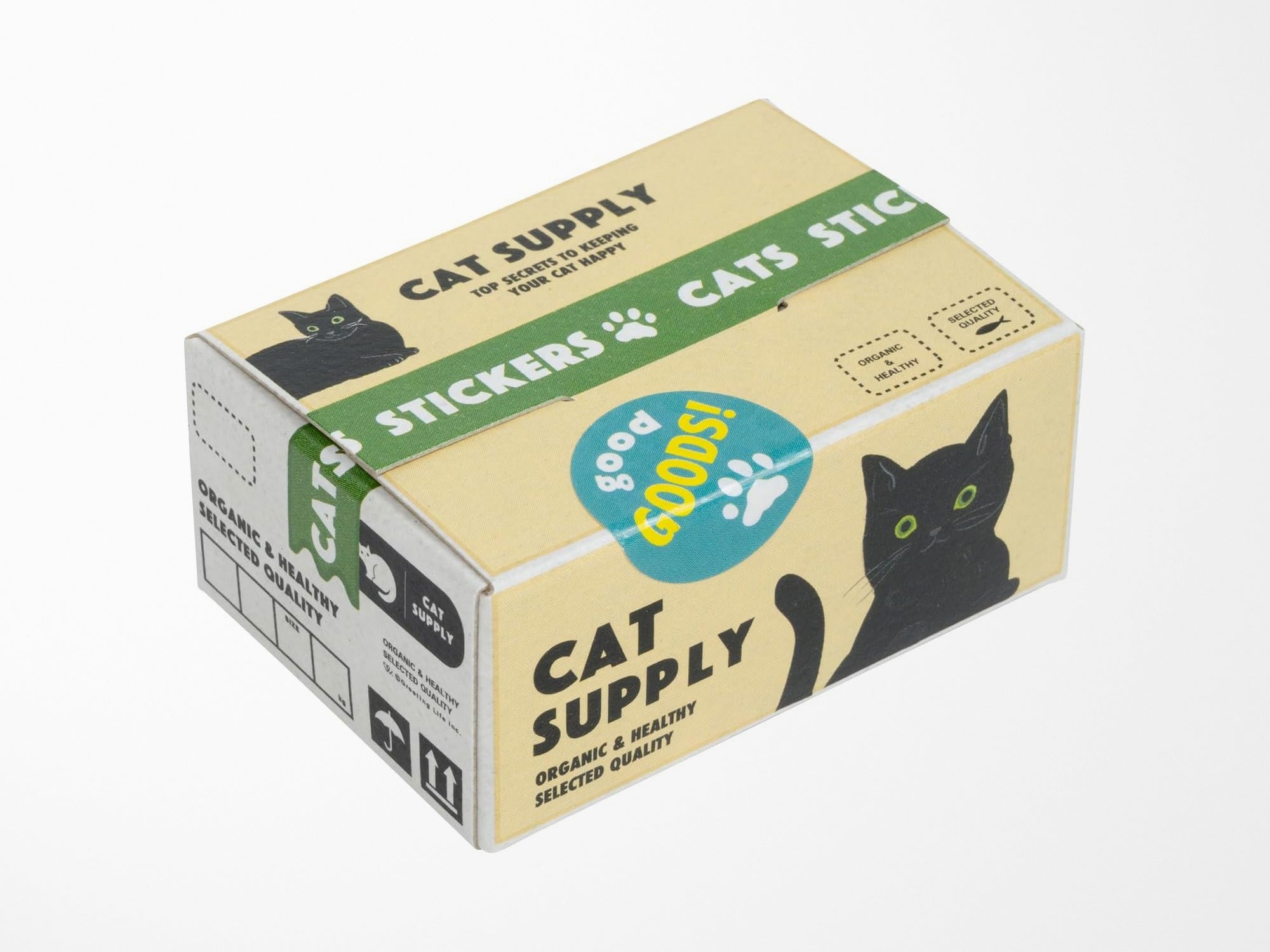 Cat Supply Mini Crate Stickers