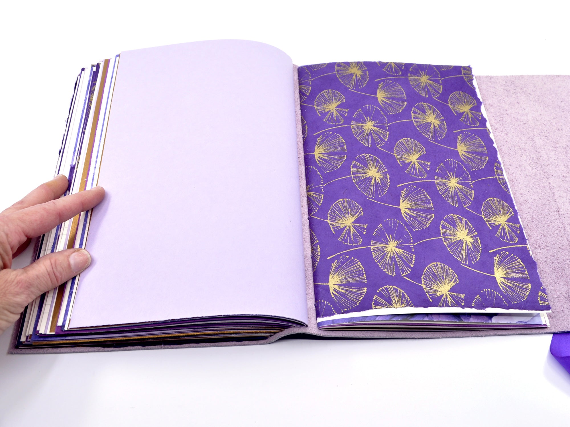 Catmint Blossom One of a Kind Leather Journal