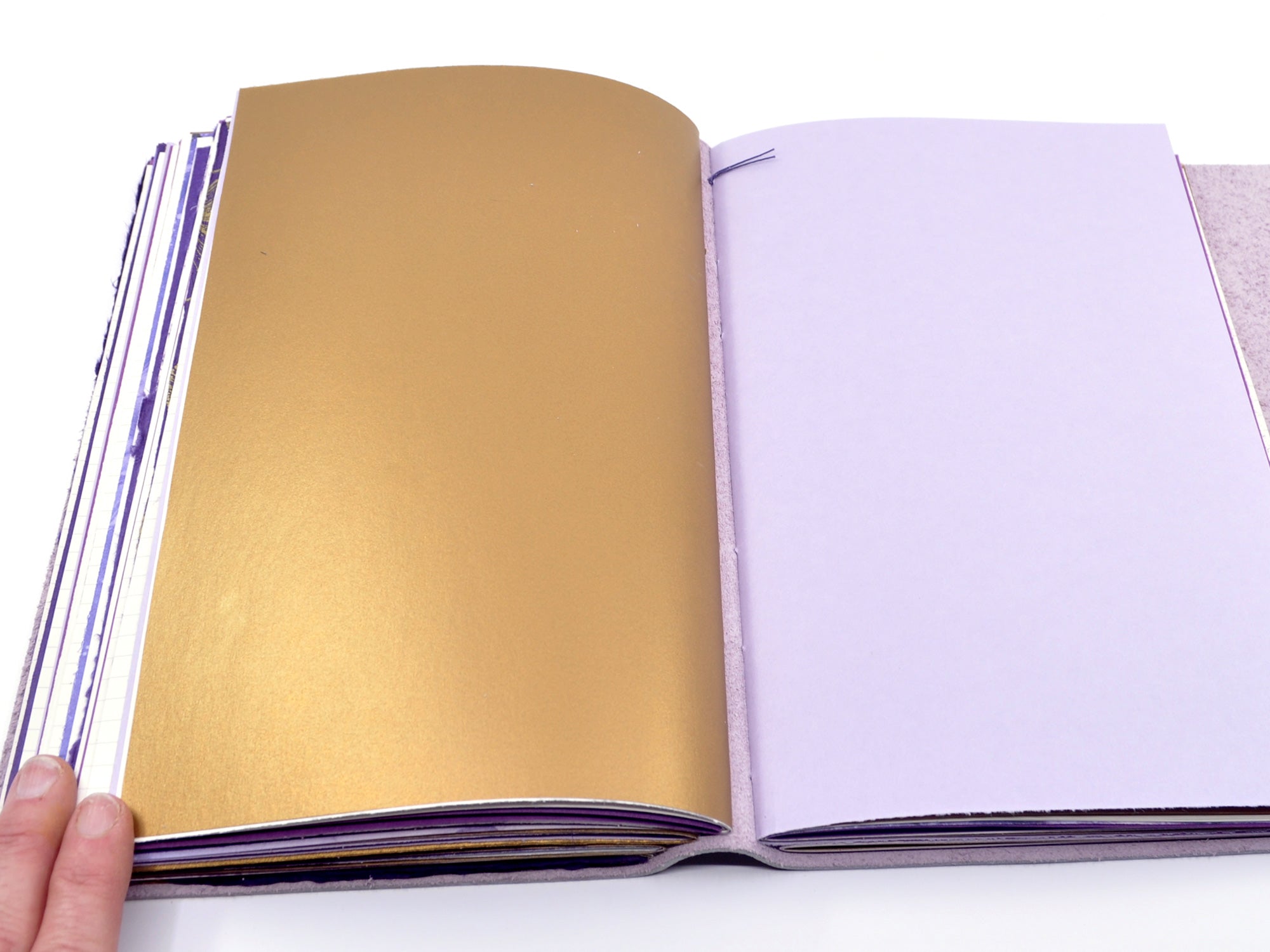 Catmint Blossom One of a Kind Leather Journal