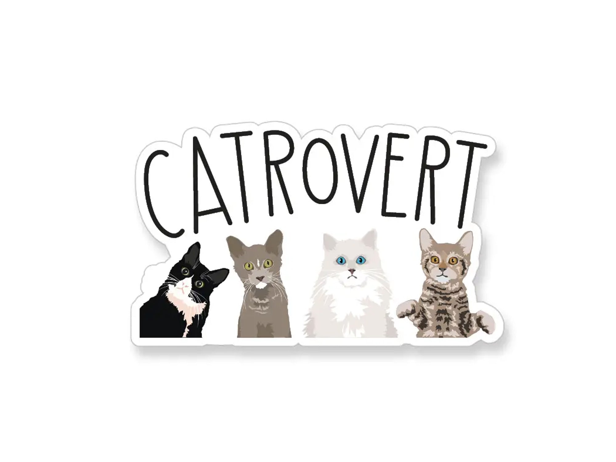 Catrovert Vinyl Sticker